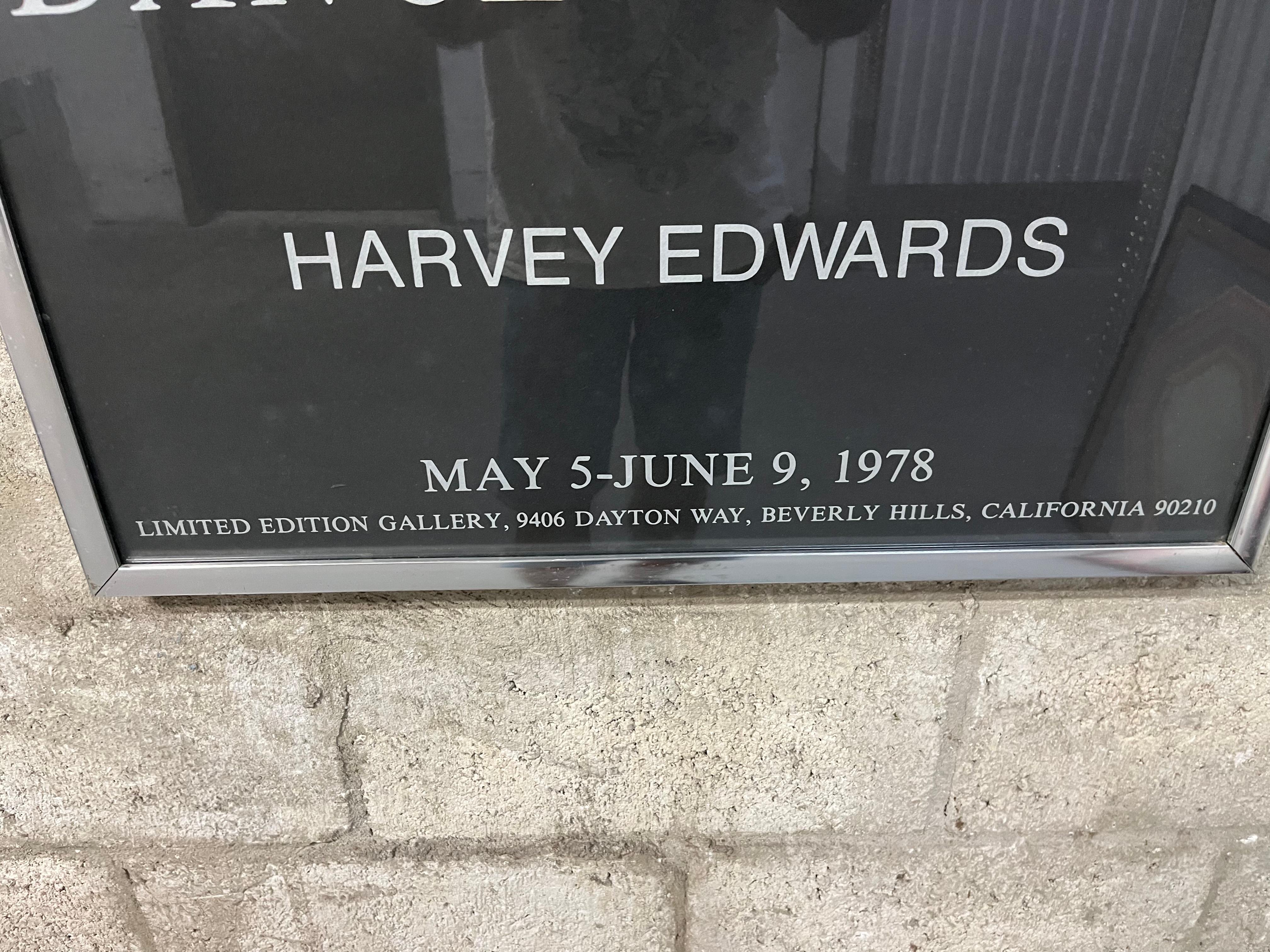 Original Harvey Edwards Dance Is Work Framed Exhibition Poster. From 1978 For Sale 1