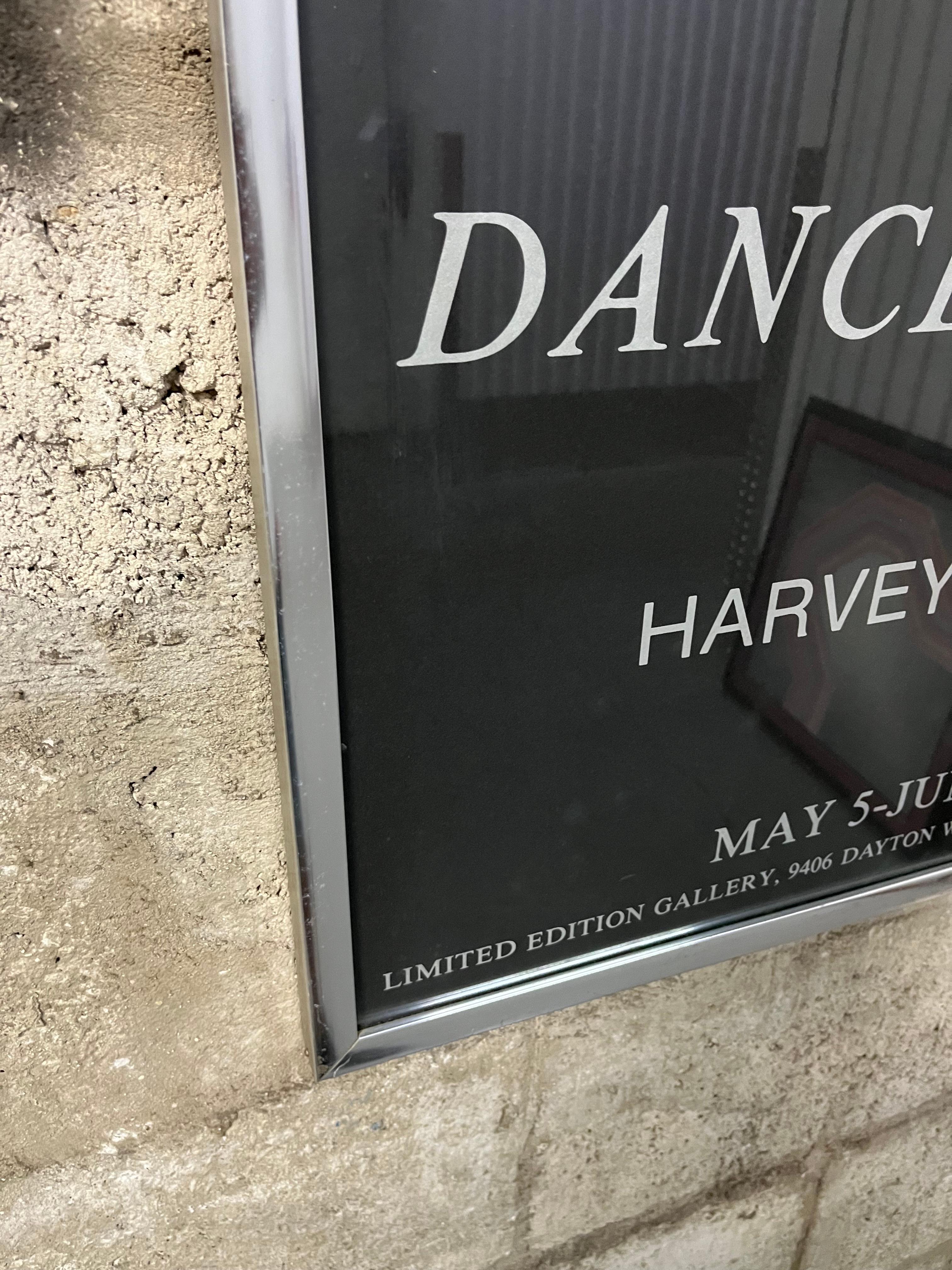Late 20th Century Original Harvey Edwards Dance Is Work Framed Exhibition Poster. From 1978 For Sale