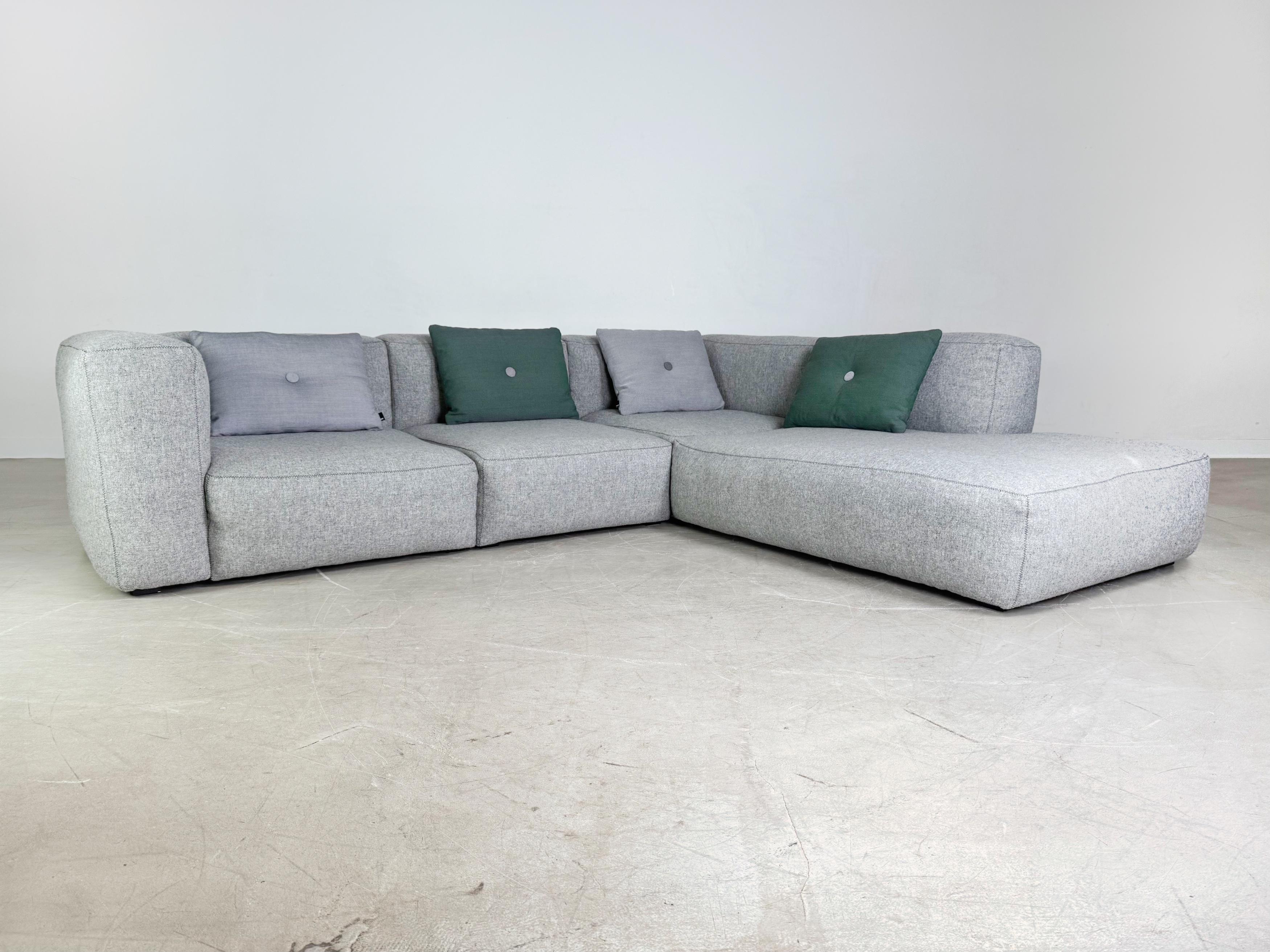 Danois Original HAY Mags Soft Ecksofa Couch + Kissen Design Dreisitzer en vente