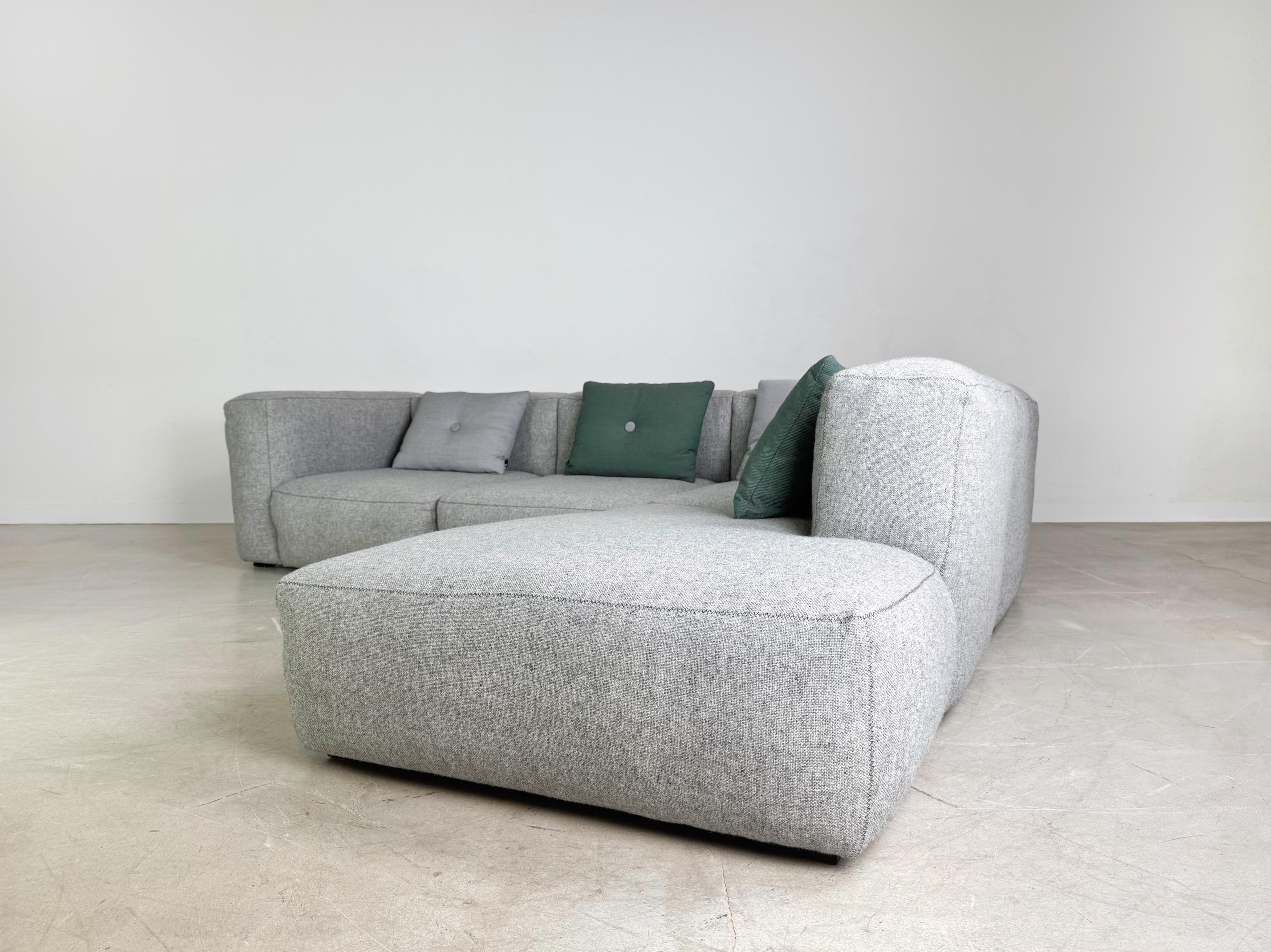 Original HAY Mags Soft Ecksofa Couch + Kissen Design Dreisitzer Bon état - En vente à Berlin, DE
