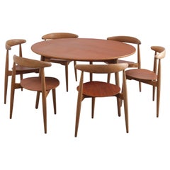 Ensemble de salle à manger Art de Hans Wegner pour Fritz Hansen, 1952
