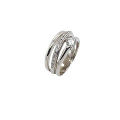Original Anillo de Diamantes Corazones de Fuego con Diamantes de 0,31 ct en Oro Blanco de 18 ct