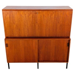 Original Herbert Hirche Sekretär Midcentury Kommode Holzäpfel KG