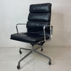 1978 Original Herman Miller Eames Soft Pad Executive Chair Black Leather
