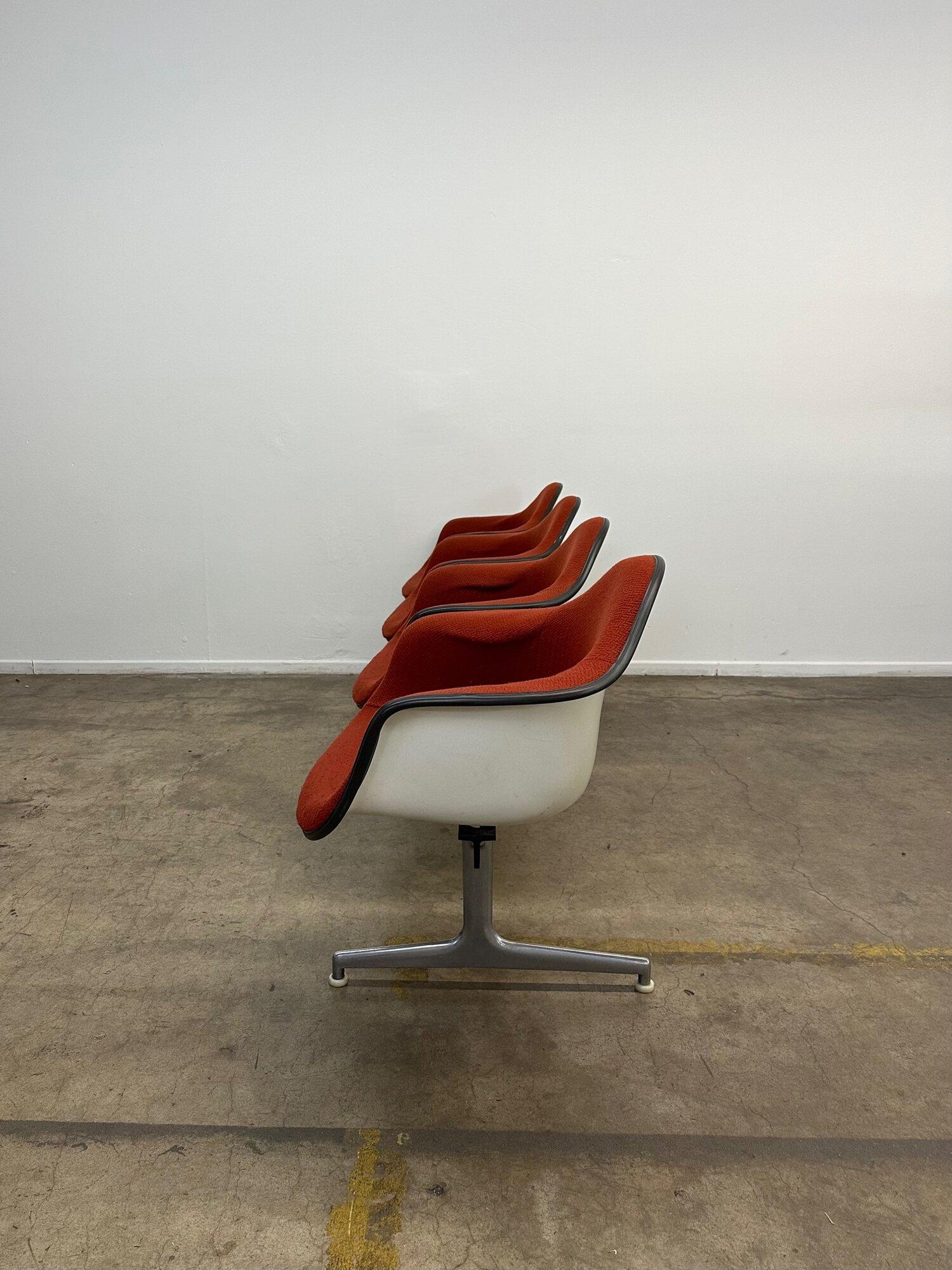 Mid-Century Modern Original Herman Miller Fiberglass Tandem Bench