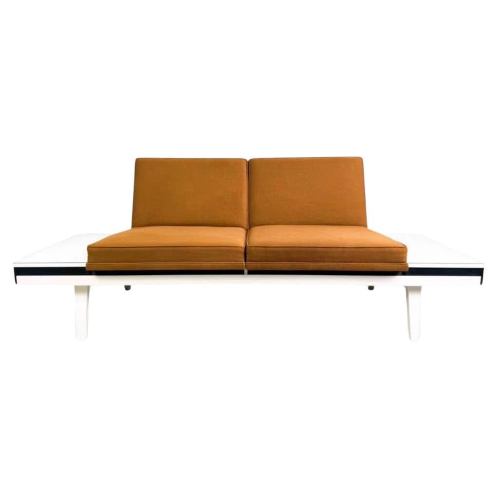 Original Herman Miller Midcentury Sofa steel frame Couch George Nelson en vente