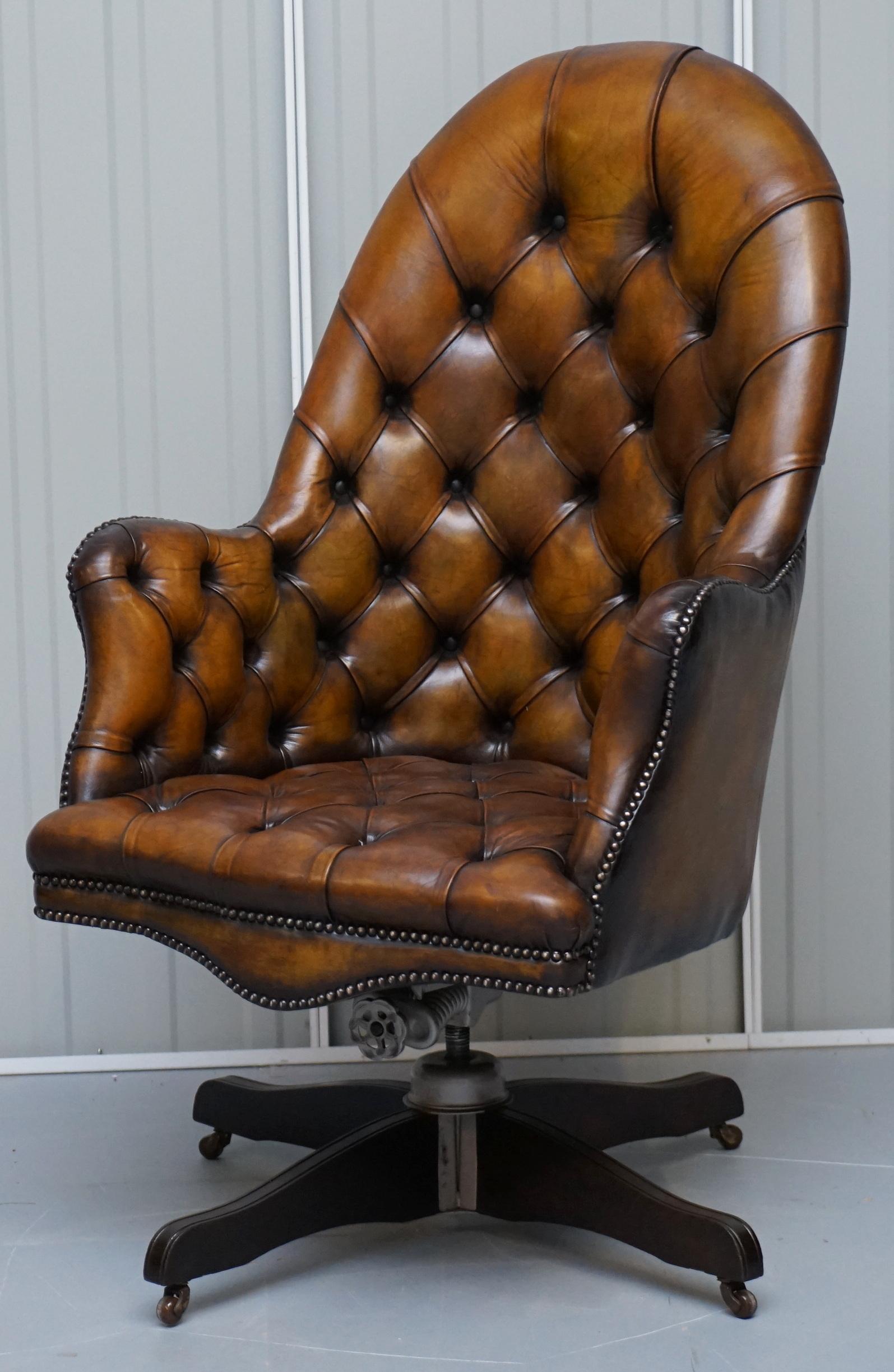 leather captains chair