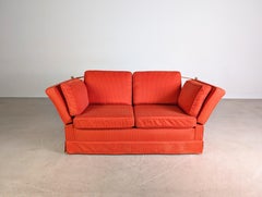 Original Himolla Vintage Couch Spanisches Sofa rot Kaminsofa