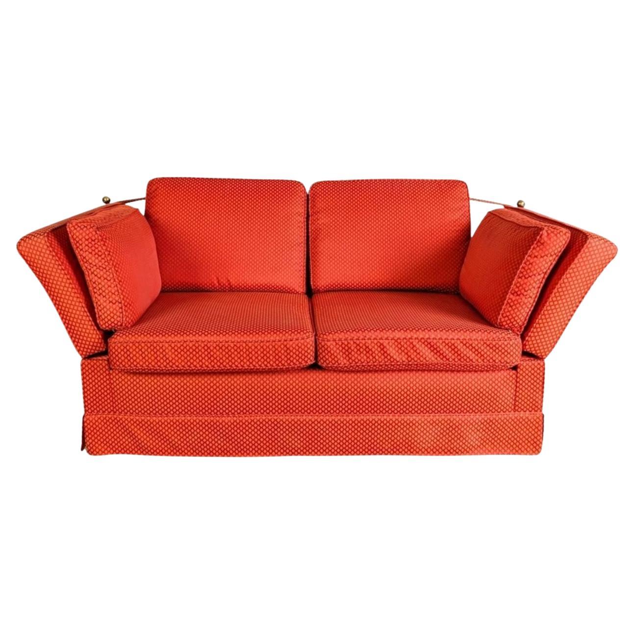 Divano originale Himolla Vintage Spanisches Sofa rot Kaminsofa