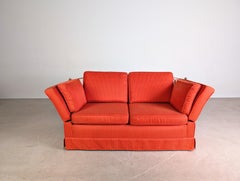 Original Himolla Vintage Couch Spanisches Sofa rot Kaminsofa I