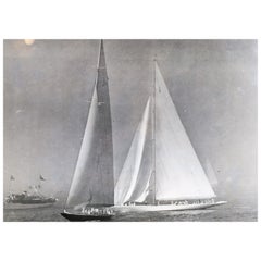 Original Historic Press Photograph Ranger & Endeavour II 1937
