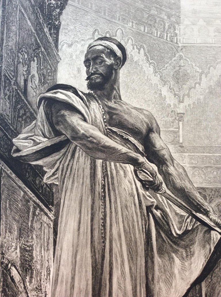 Original Historical French Engraving Print Signed R. Govard Realism Art ...