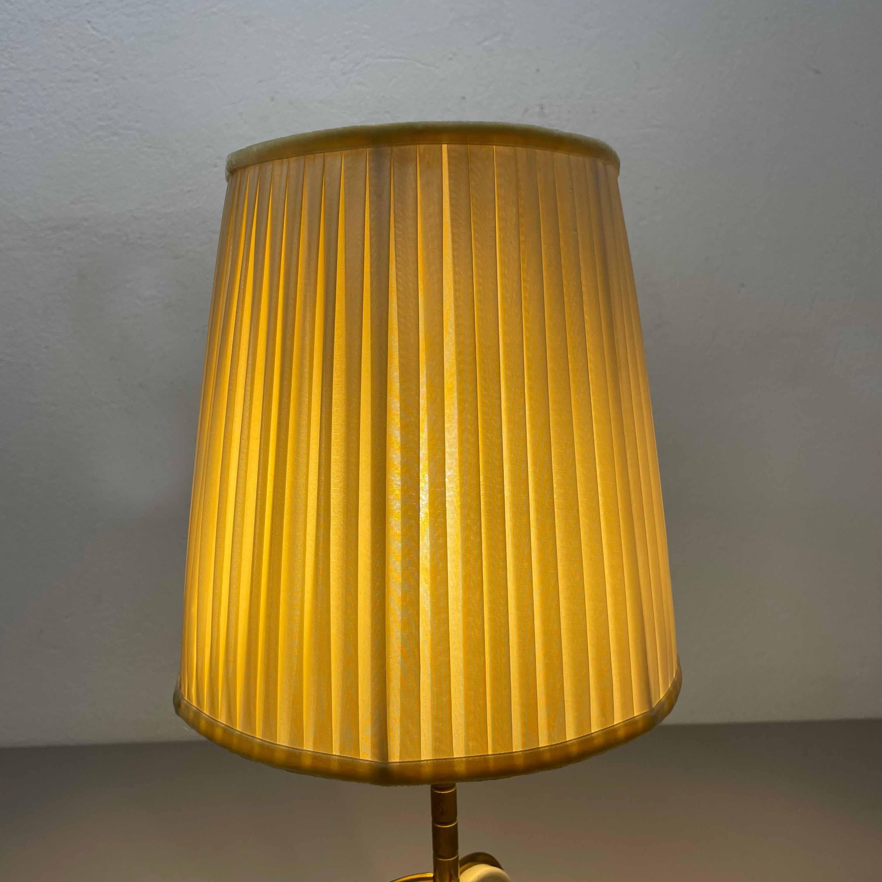 Original Hollywood Regency Kalmar Style Brass Tripod Table Light, Austria, 1950s For Sale 9