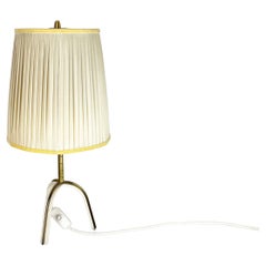 Originale lampada da tavolo a treppiede in ottone in stile Hollywood Regency Kalmar, Austria, anni '50
