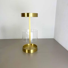 Original Hollywood Regency Solid Brass Acryl Glass Umbrella Stand, Italy, 1970s