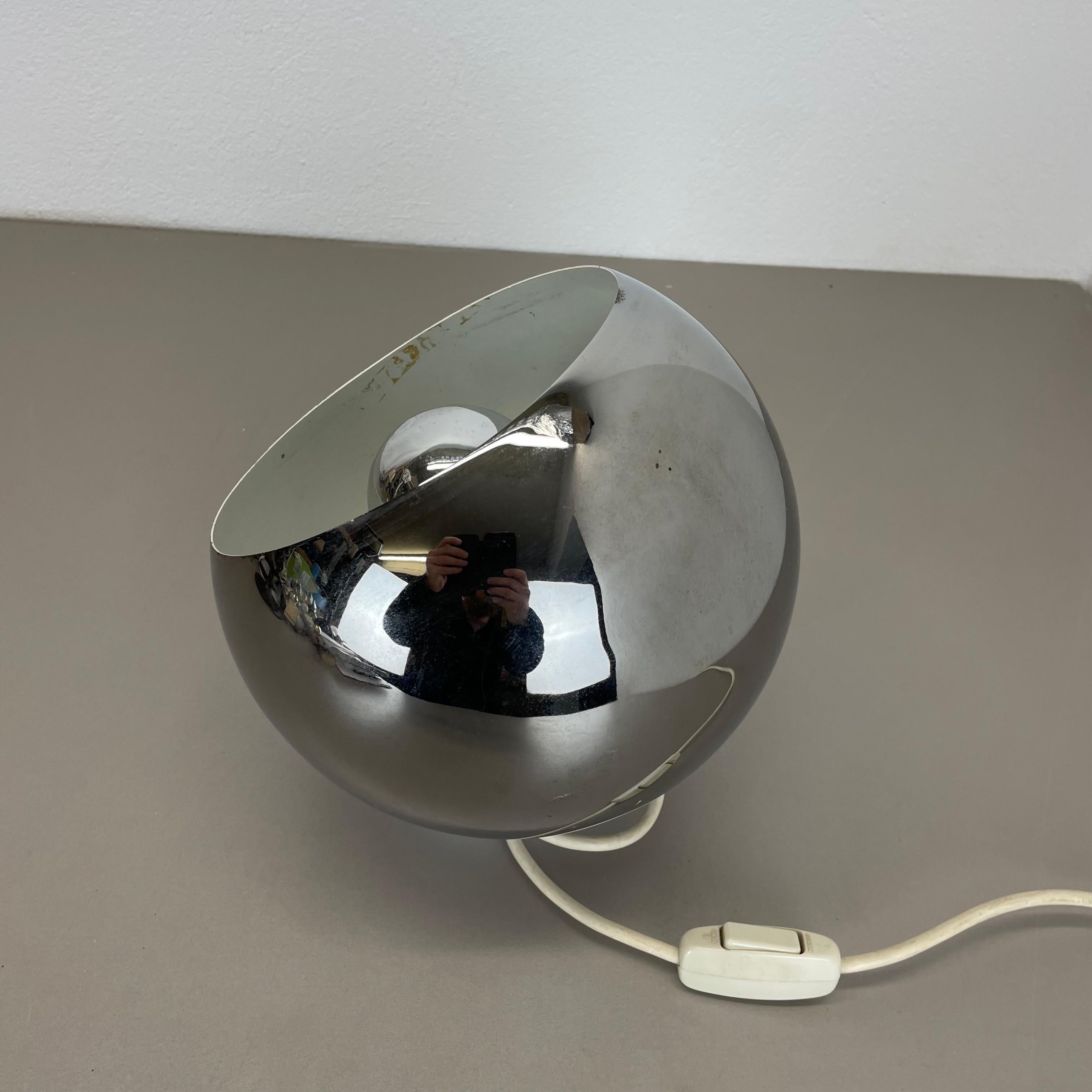 Originale lampada da tavolo a sfera Sputnik in stile Hollywood Regency, Italia anni '70 in vendita 8
