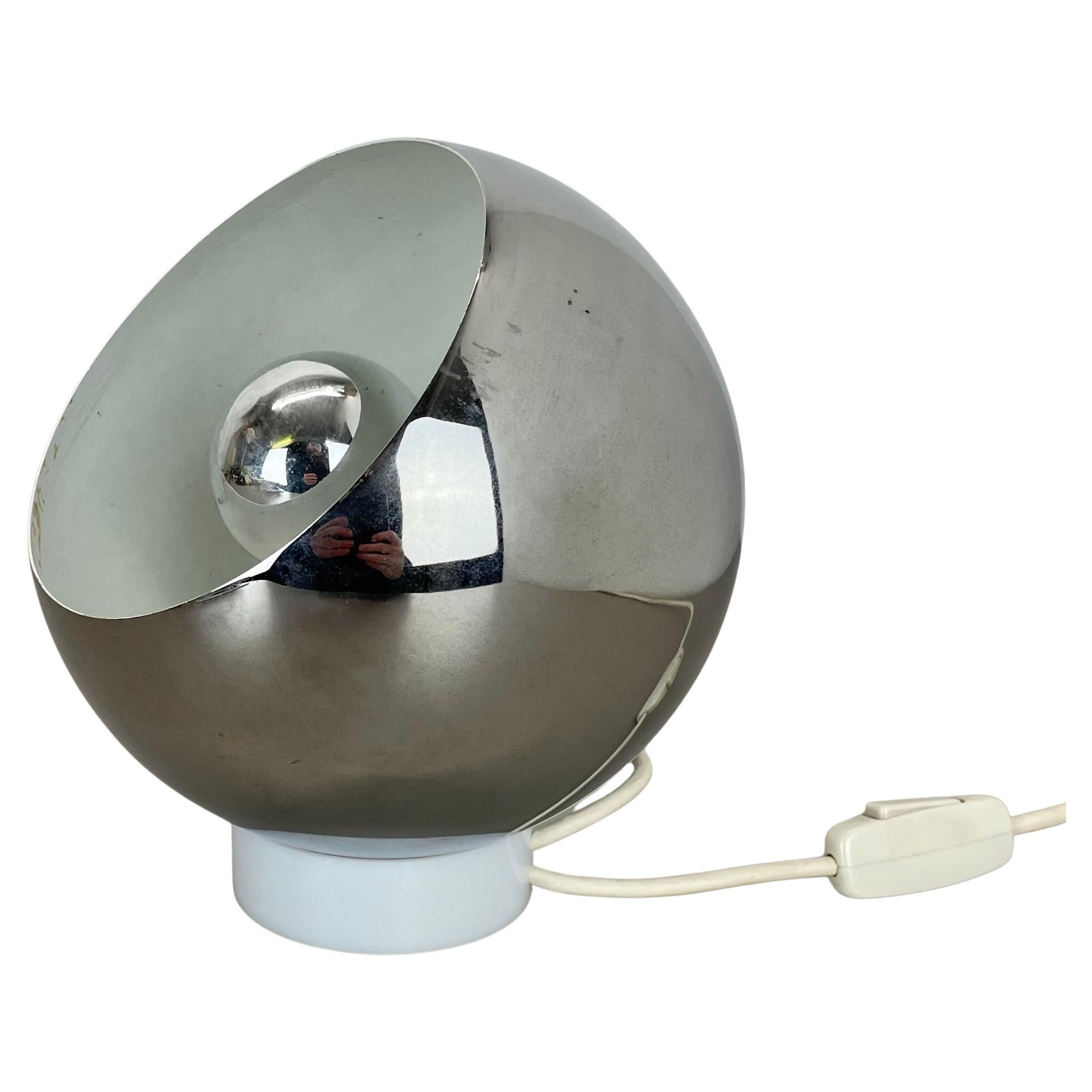 Originale lampada da tavolo a sfera Sputnik in stile Hollywood Regency, Italia anni '70 in vendita