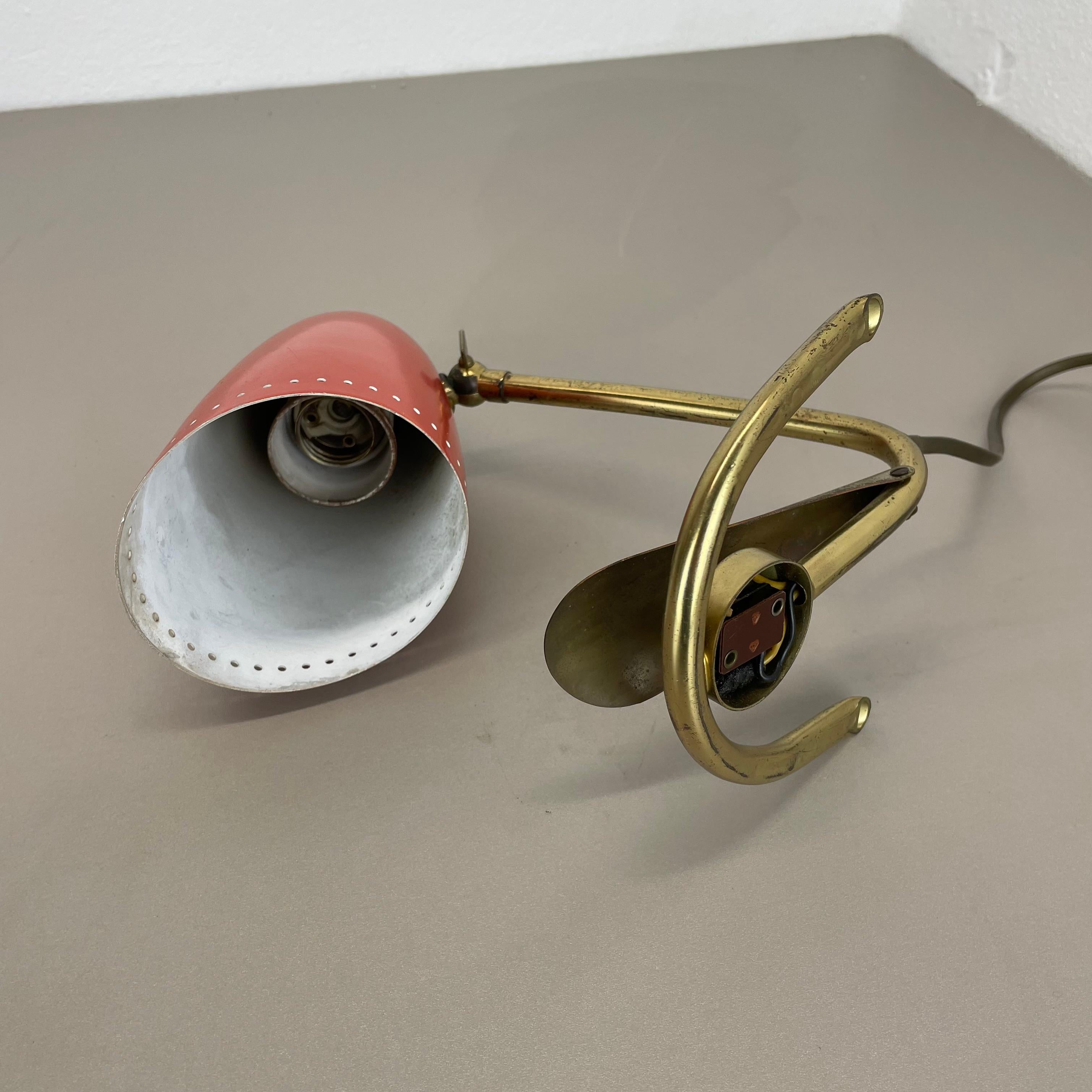 Original Hollywood Regency Stilnovo Style Brass Sputnik Table Light, Italy 1950s For Sale 5
