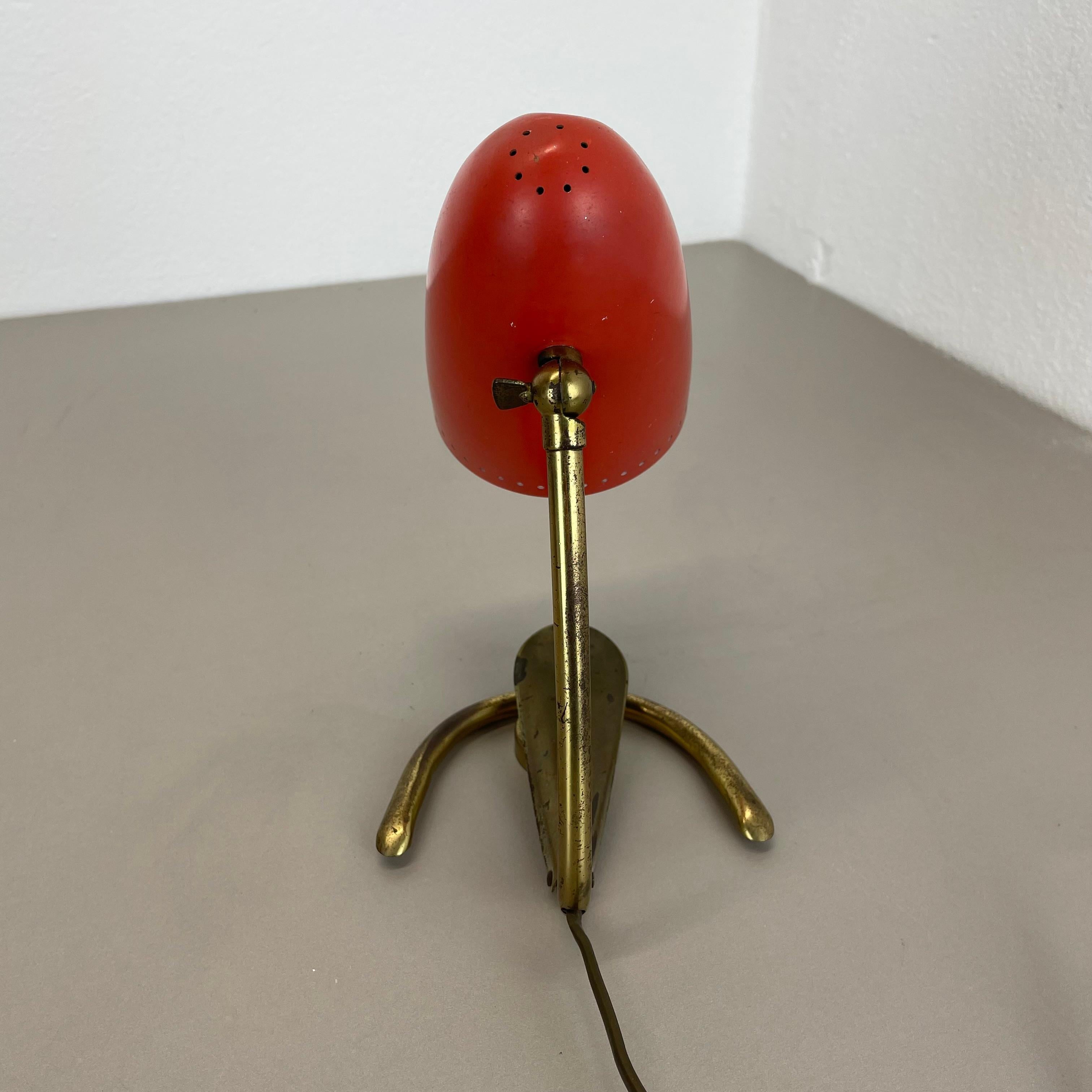 Original Hollywood Regency Stilnovo Style Brass Sputnik Table Light, Italy 1950s For Sale 11