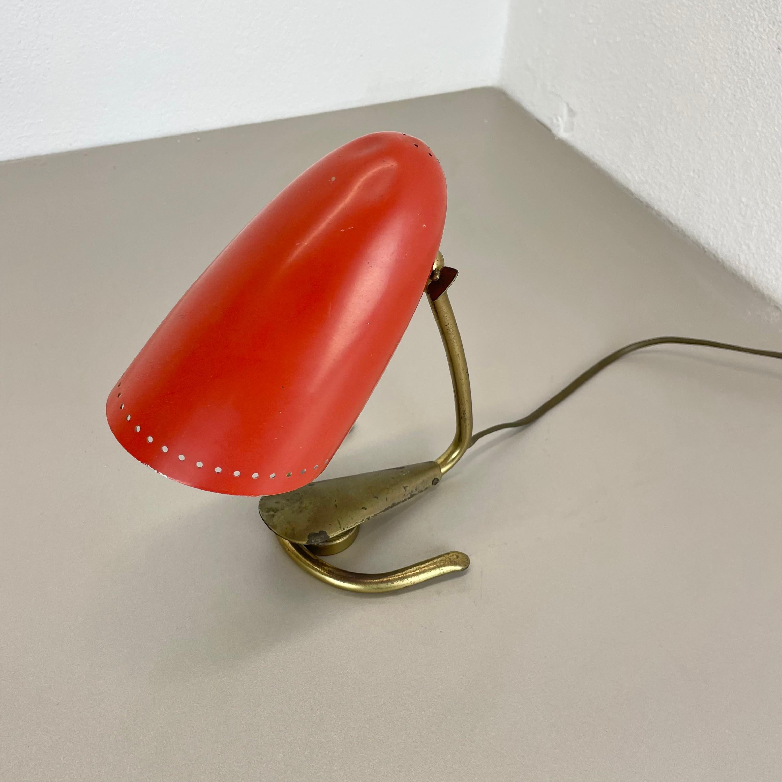 Mid-Century Modern Original Hollywood Regency Stilnovo Style Brass Sputnik Table Light, Italy 1950s For Sale