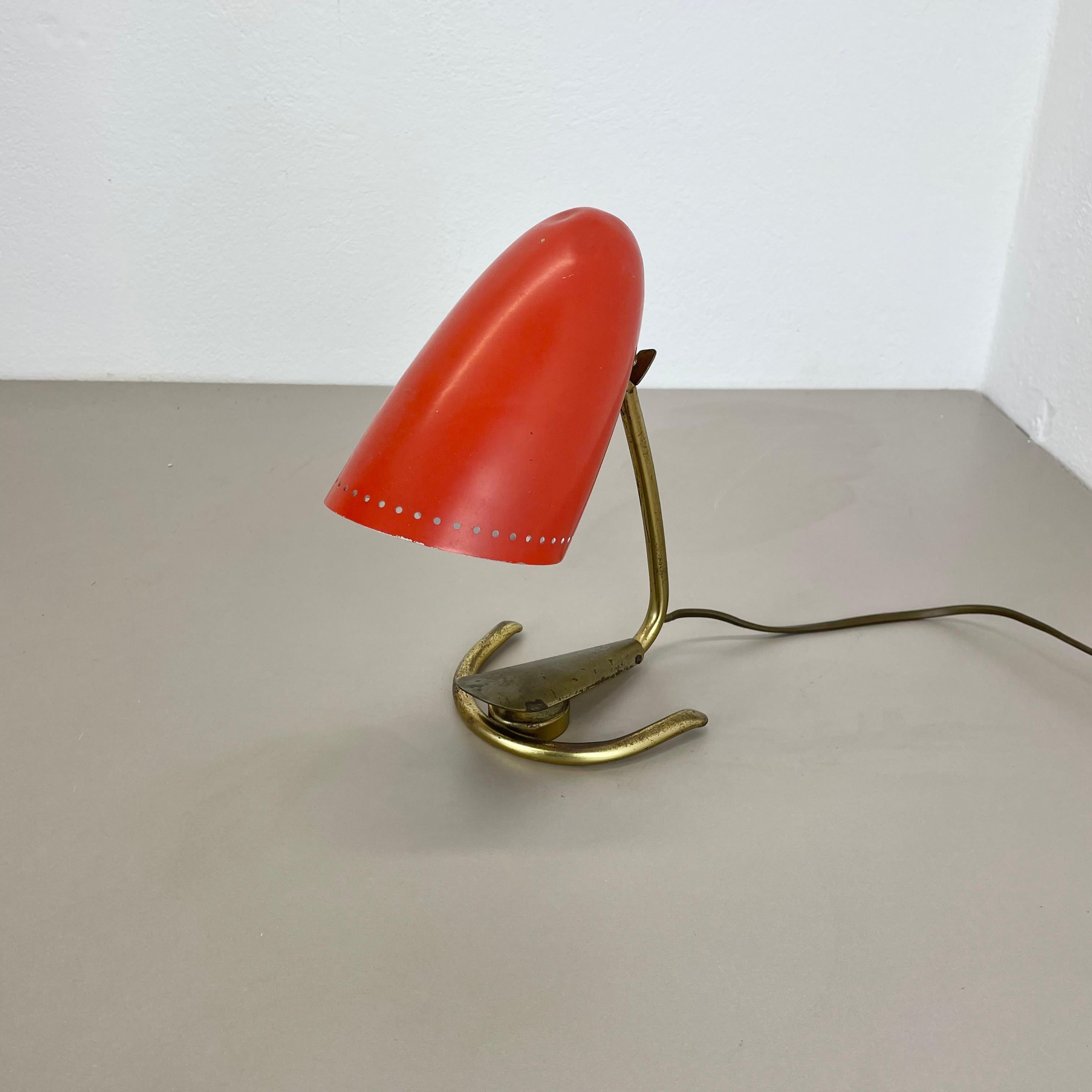 Italian Original Hollywood Regency Stilnovo Style Brass Sputnik Table Light, Italy 1950s For Sale