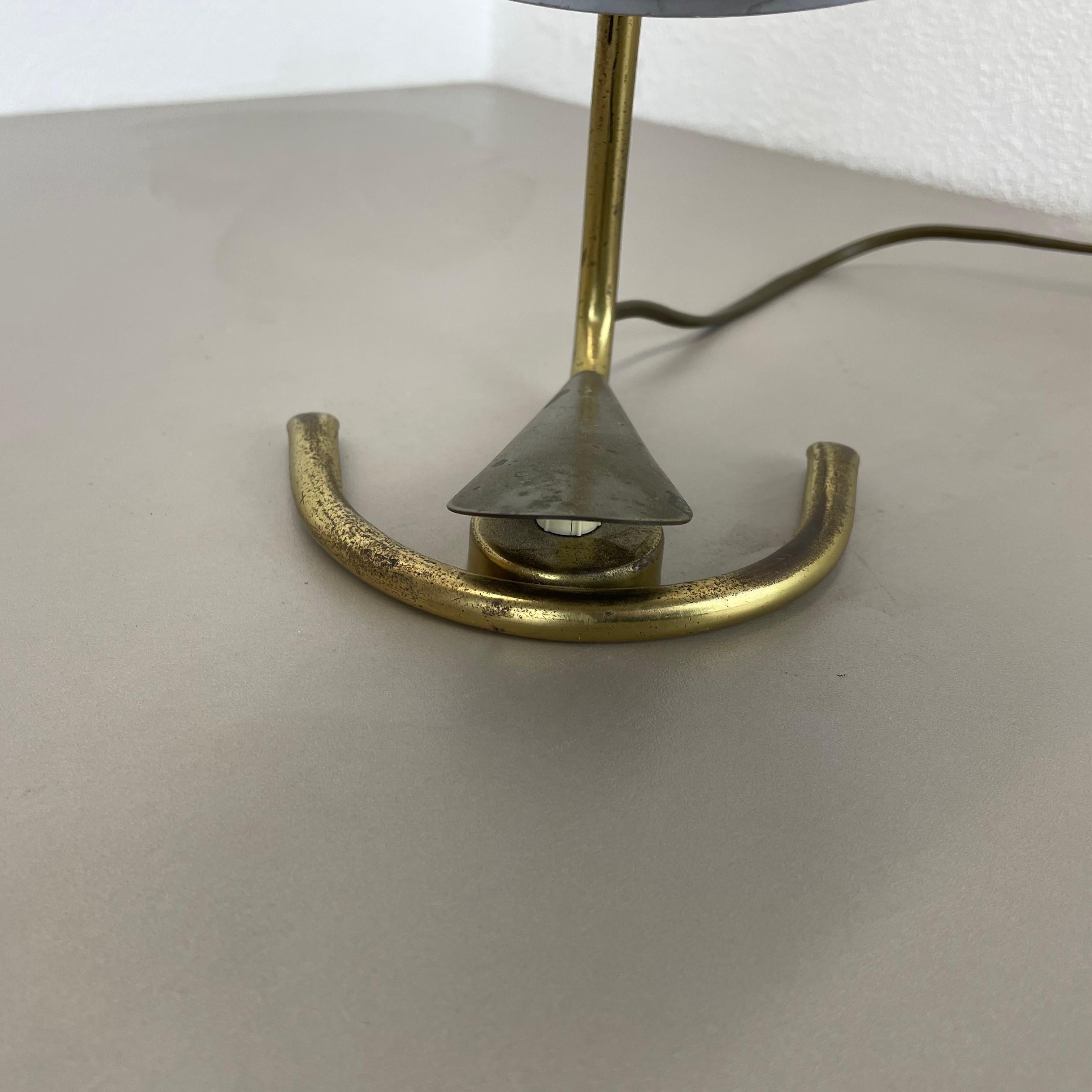 Metal Original Hollywood Regency Stilnovo Style Brass Sputnik Table Light, Italy 1950s For Sale