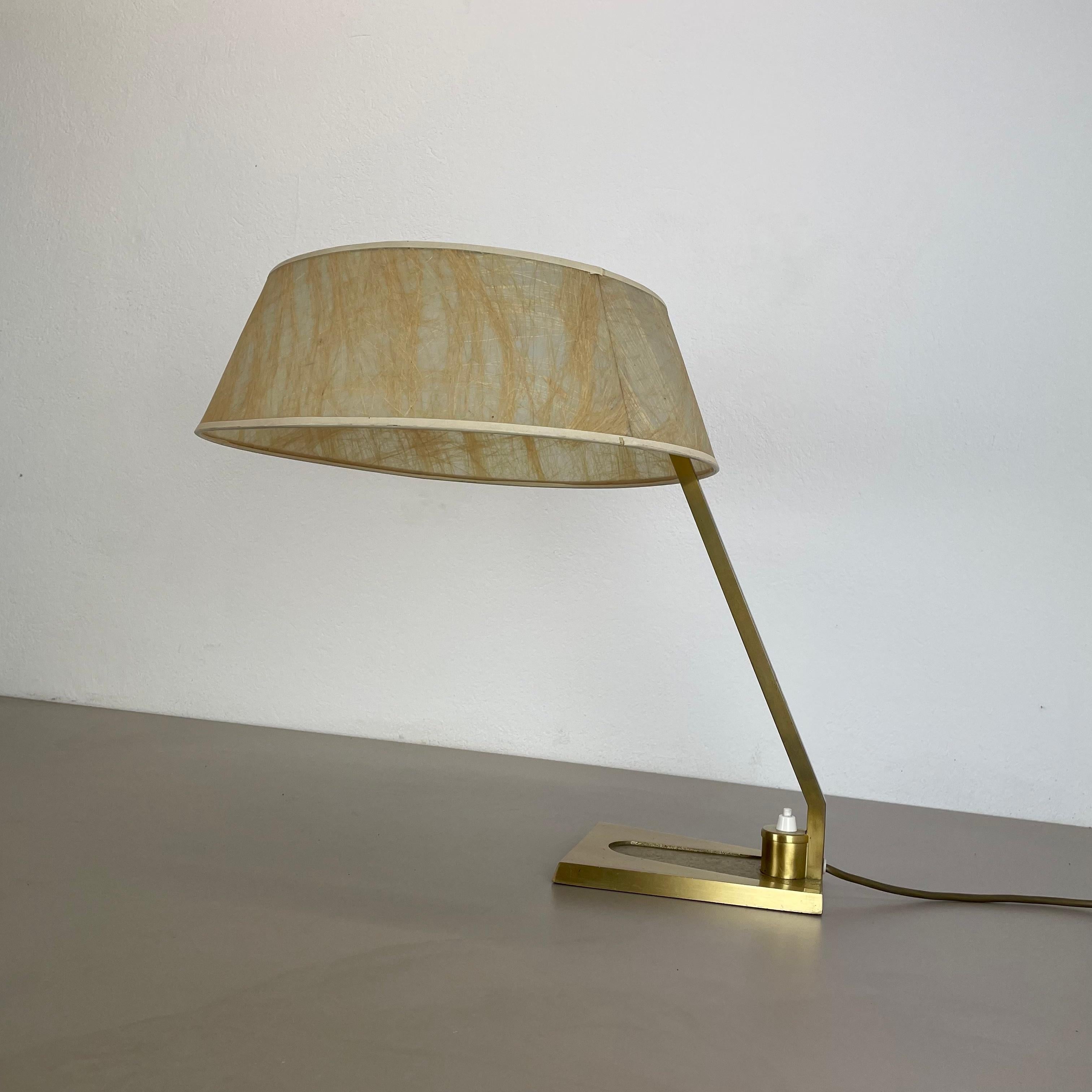 Austrian Original Hollywood Regency Stilnovo Style Brass Sputnik Table Light, Italy 1970s For Sale