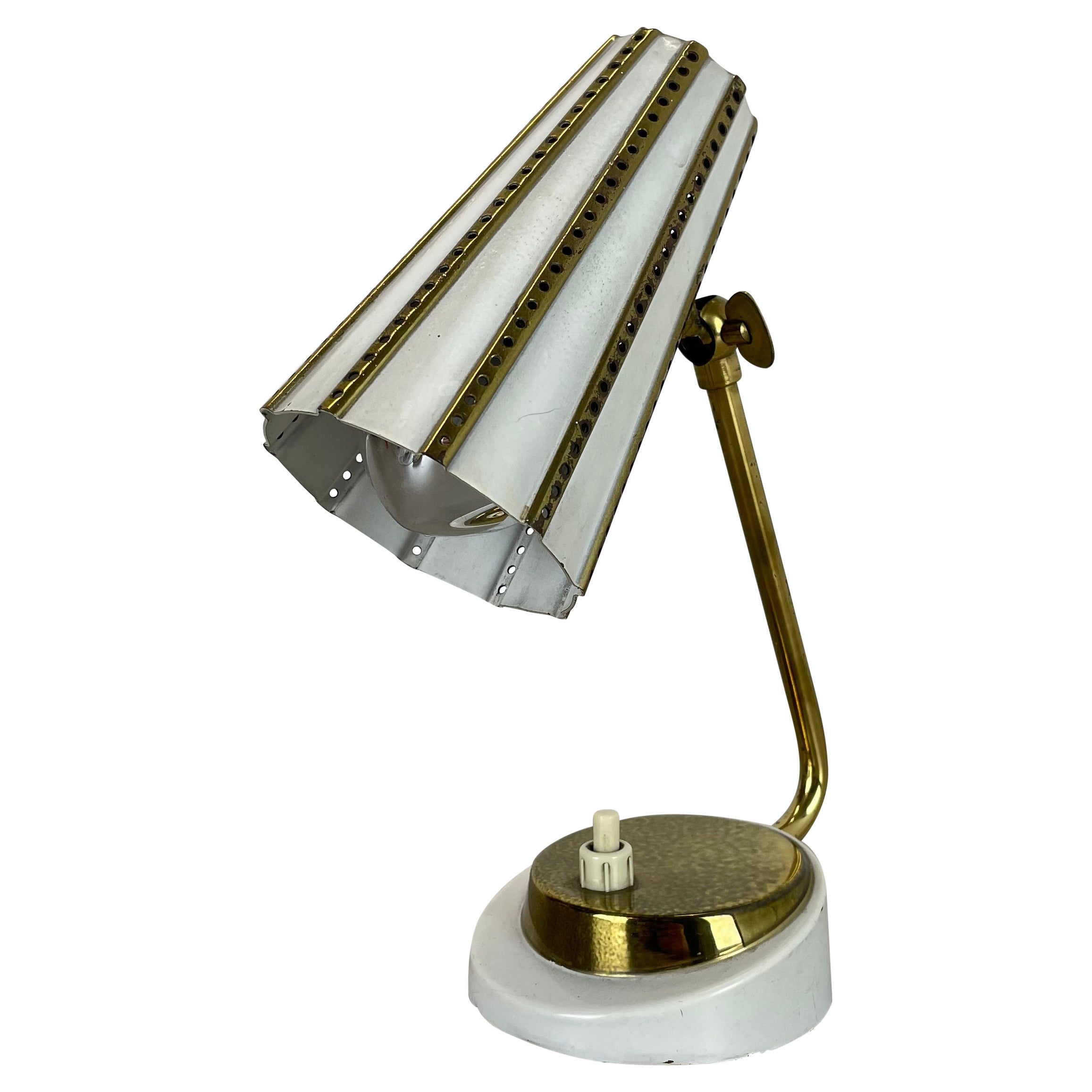 Lámpara de mesa Sputnik original estilo Hollywood Regency Stilnovo, Italia, años 50