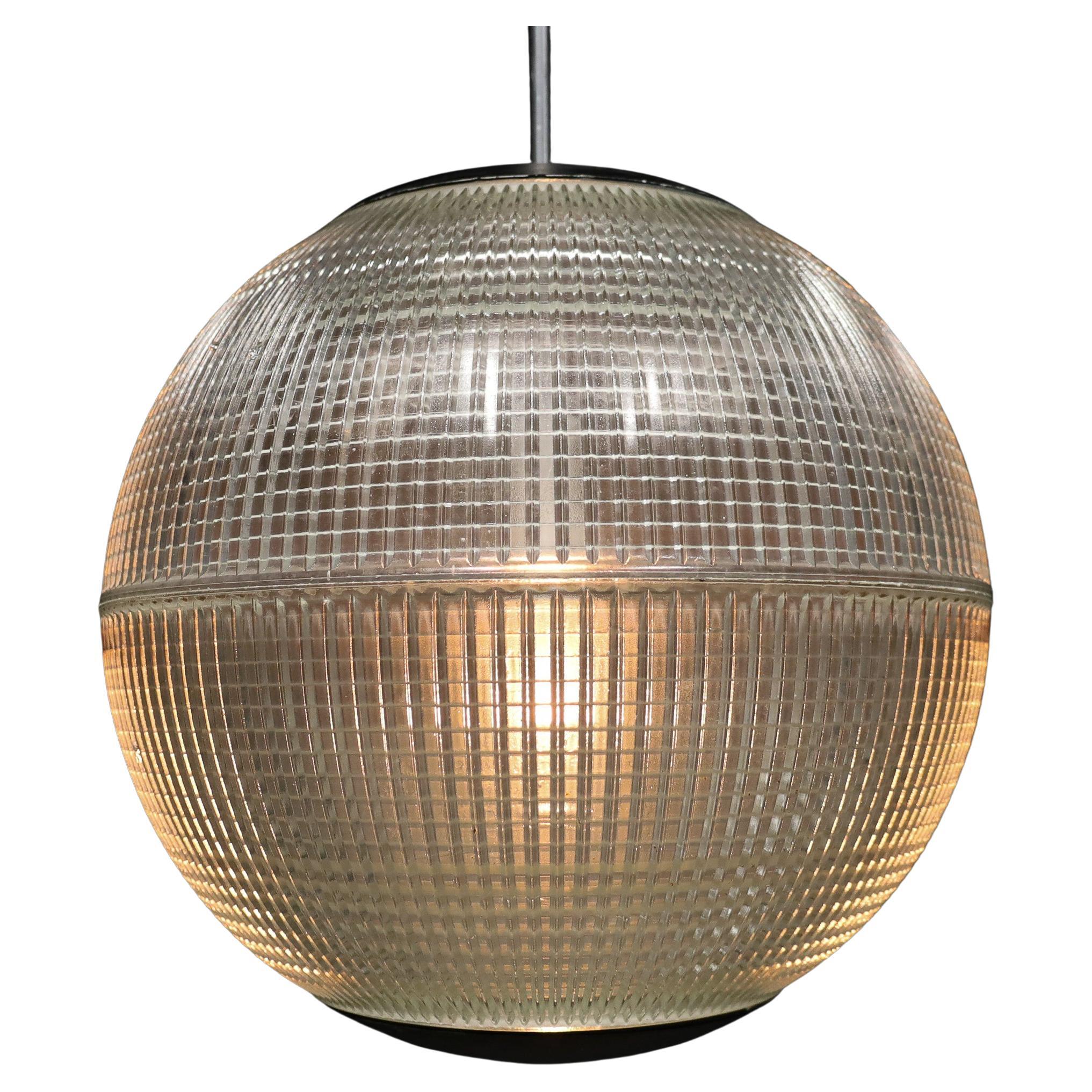 Original Holophane Globe Pendant Light, Paris, France, 1960