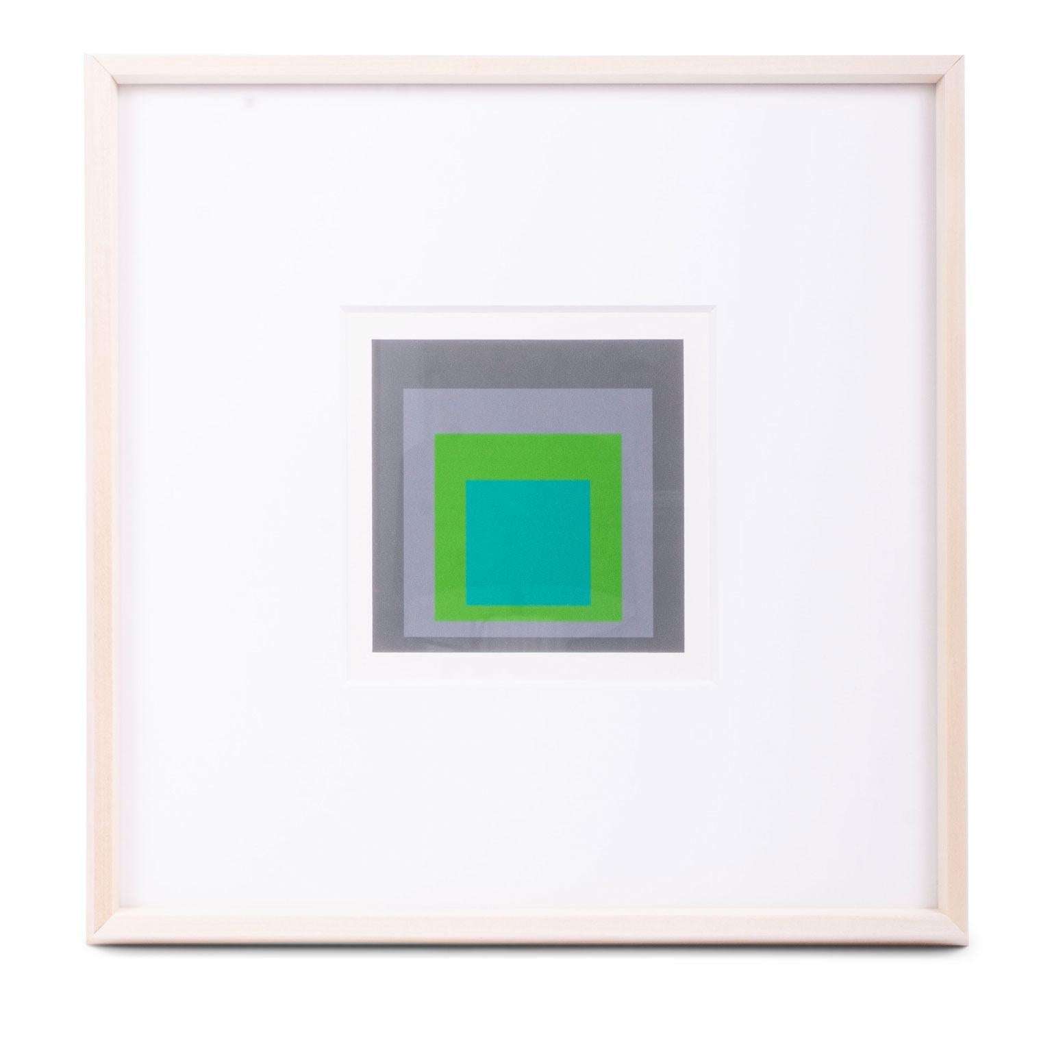 Late 20th Century Original Homage to the Square Serigraphs by Josef Albers