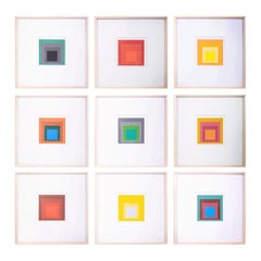 Original Homage to the Square Serigraphs by Josef Albers