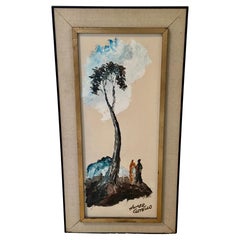 Original Homer Costello (1899-1977) Palettenmesser Öl auf Leinwand Gemälde, signiert