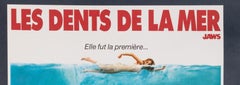 Kastel Original Horror Movie Poster, Jaws, Spielberg, Shark, Swimmer Cinema 1975