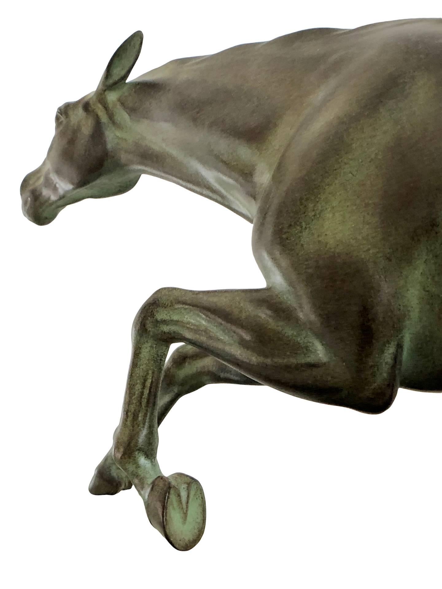Original-Pferdeskulptur Fougue von Max Le Verrier im Zustand „Hervorragend“ in Ulm, DE