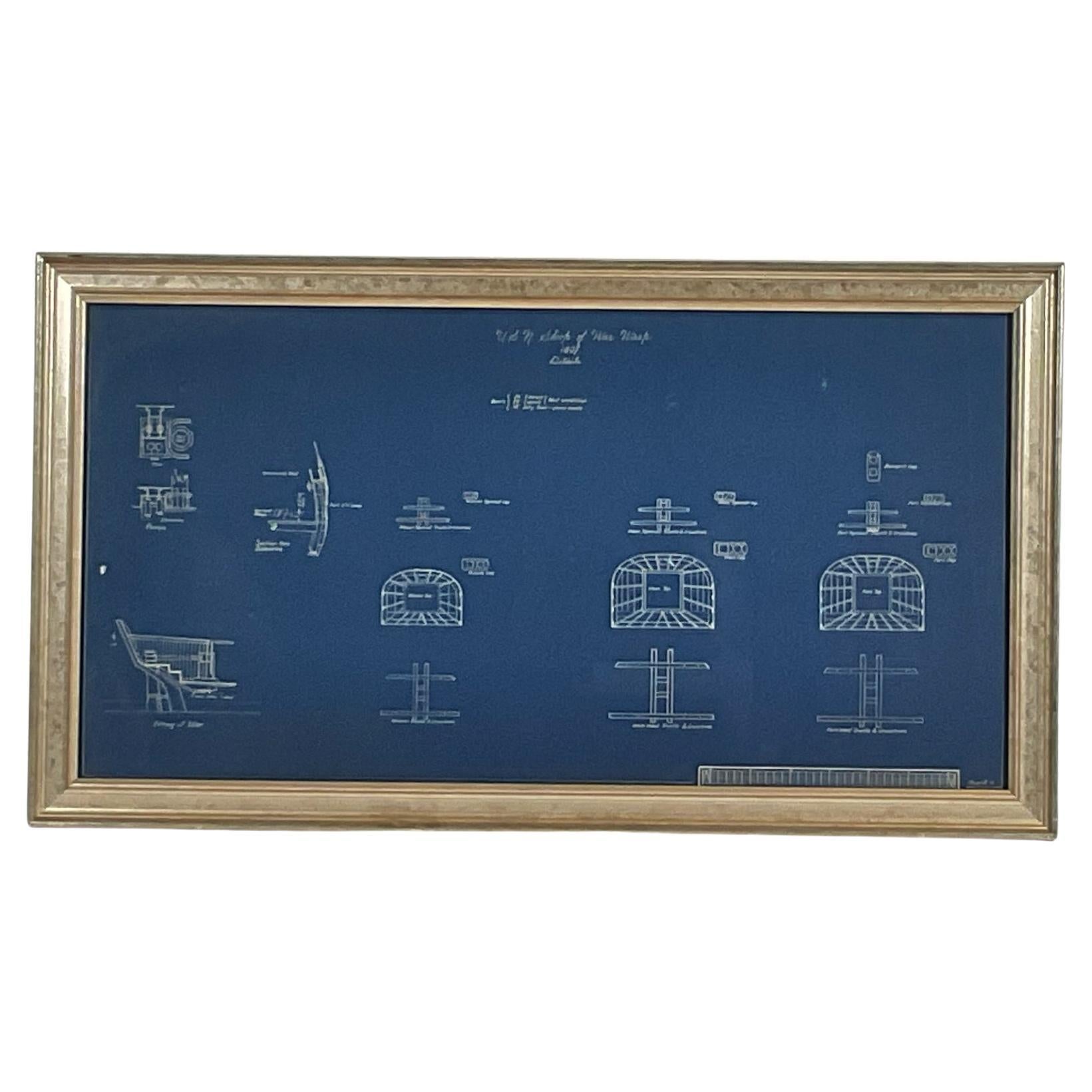 Original Howard Chapelle Blueprint Of USS Wasp For Sale