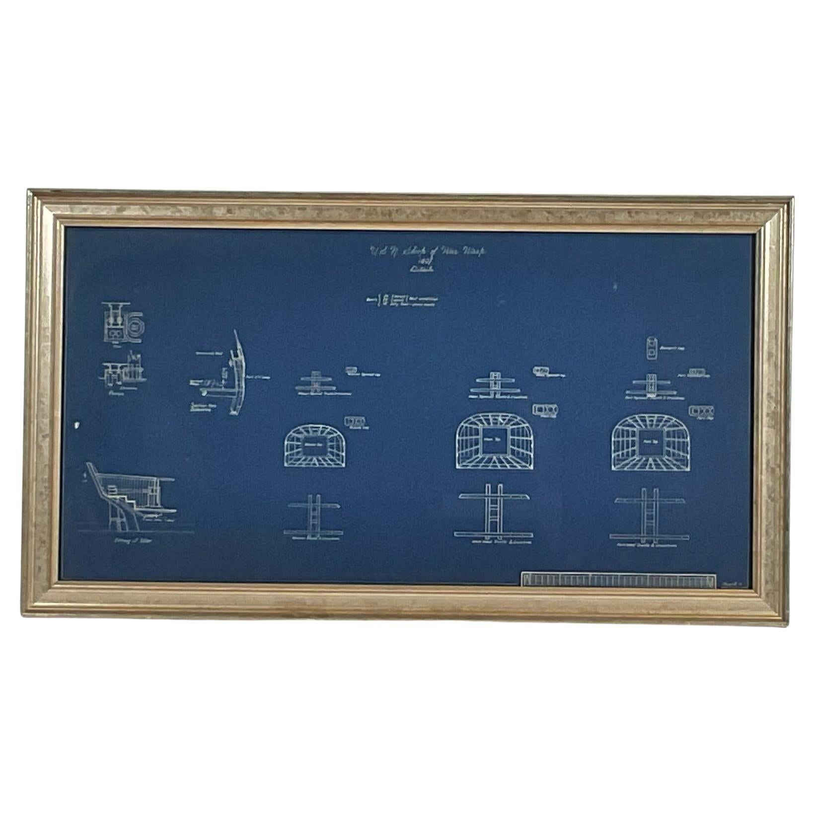 Original Howard Chapelle Blueprint Of USS Wasp