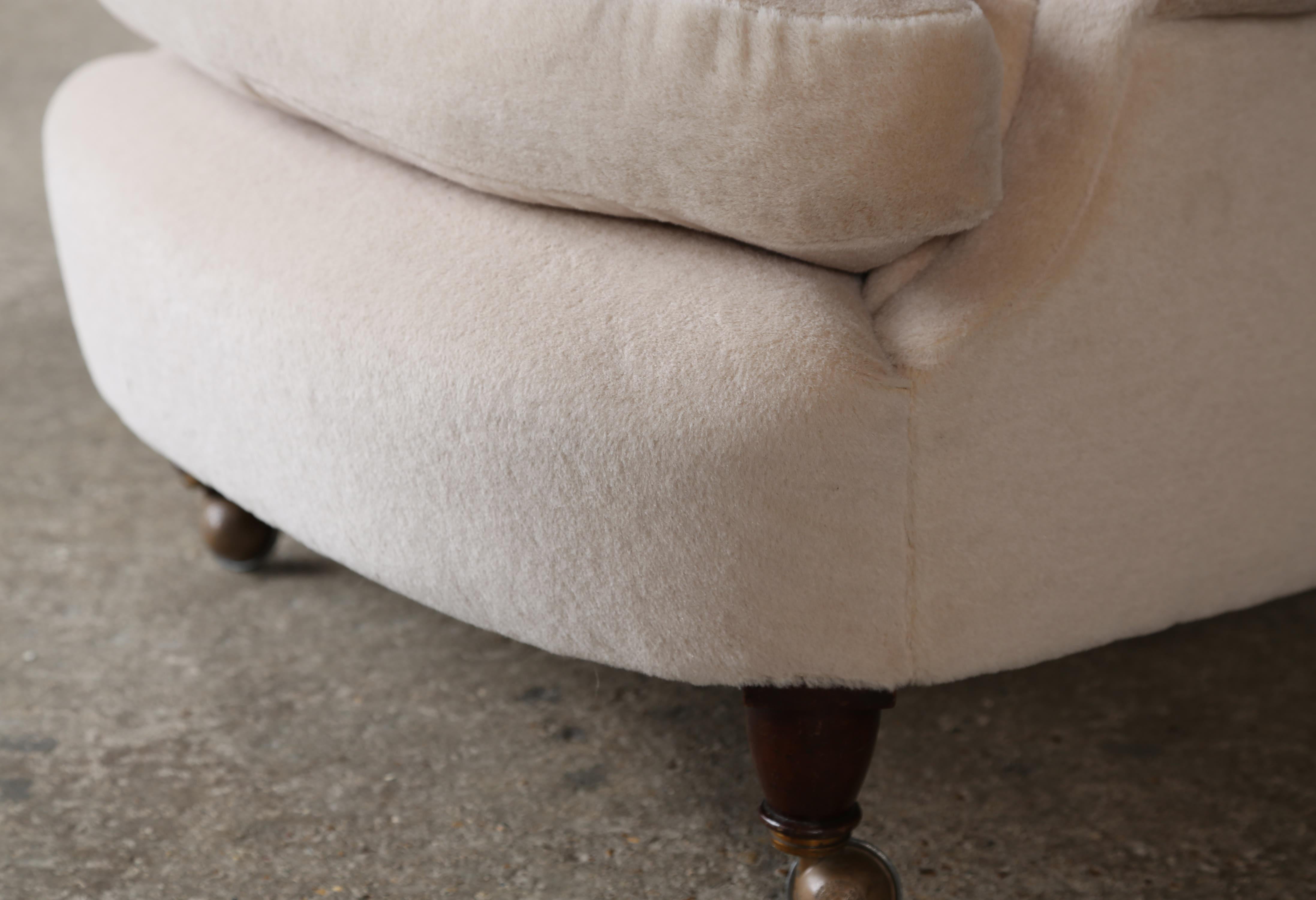 Original Howard Era Deep Seated Armchair, William Birch, England, 19th Century For Sale 3
