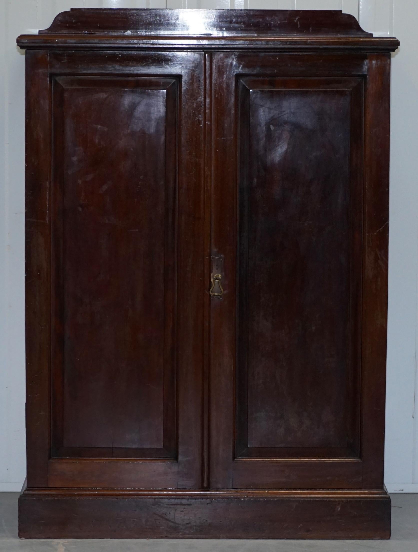 We are delighted to offer for sale this very nice original Howard & Son’s fully stamped Victorian Walnut bedroom cabinet.

A very rare find, solid walnut, the sliding shelves are designed for folded clothing but can naturally be used for anything.