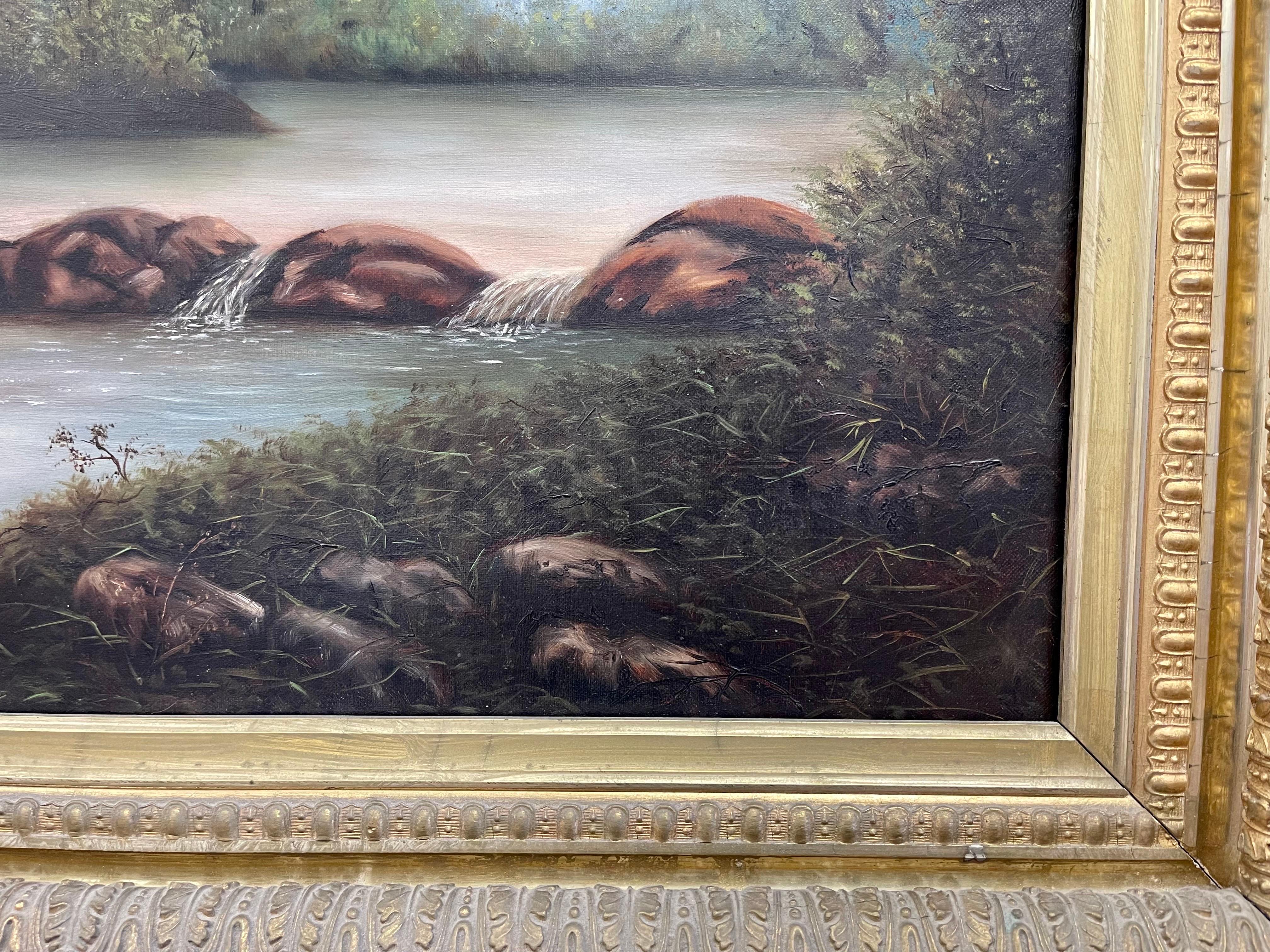 20th Century Original Hudson River School Oil Painting
