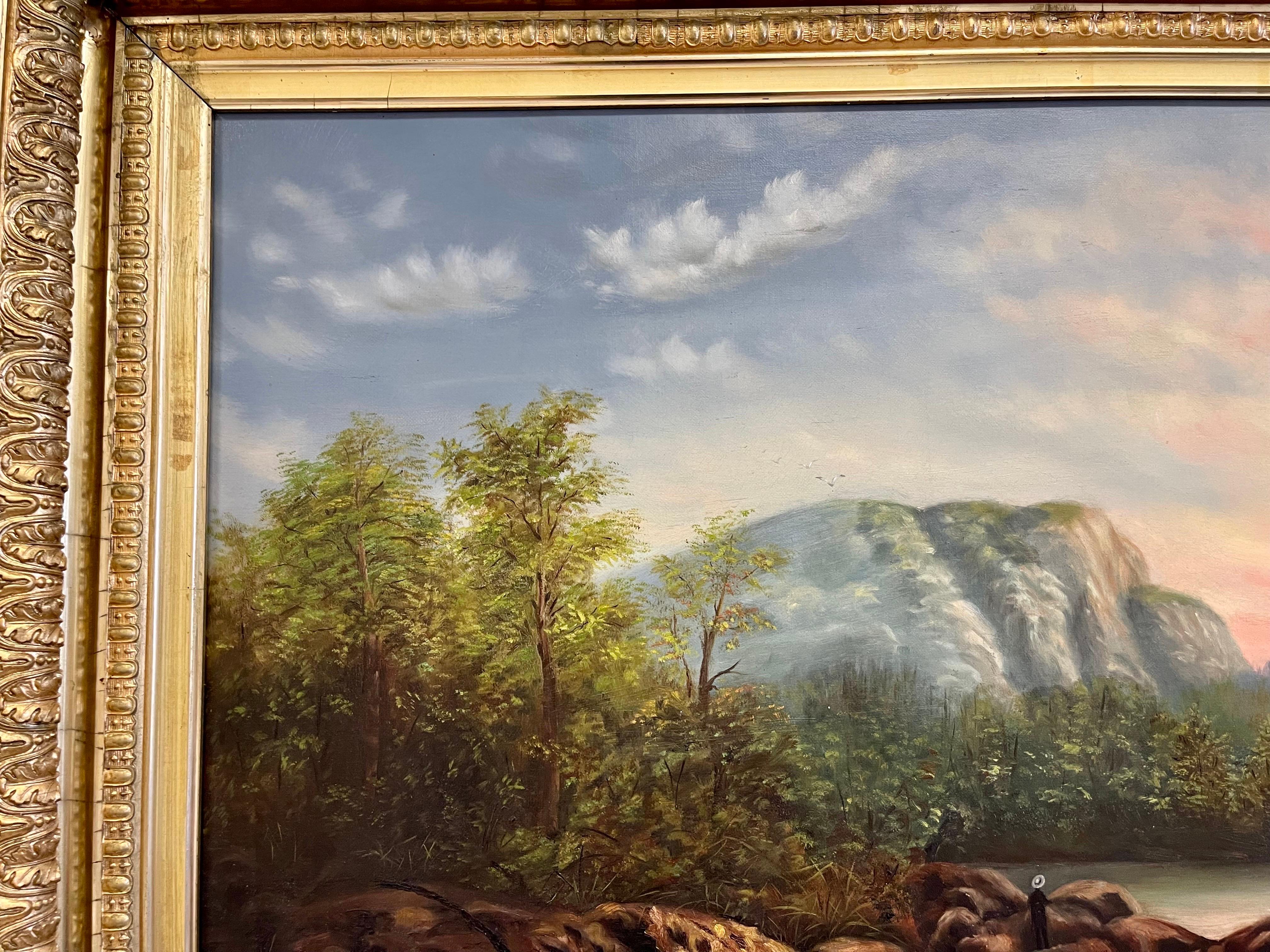 Original Hudson River School Oil Painting 2