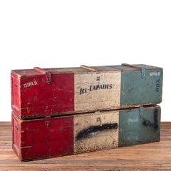 Original Ice Capades Travel Trunks, c.1940s
