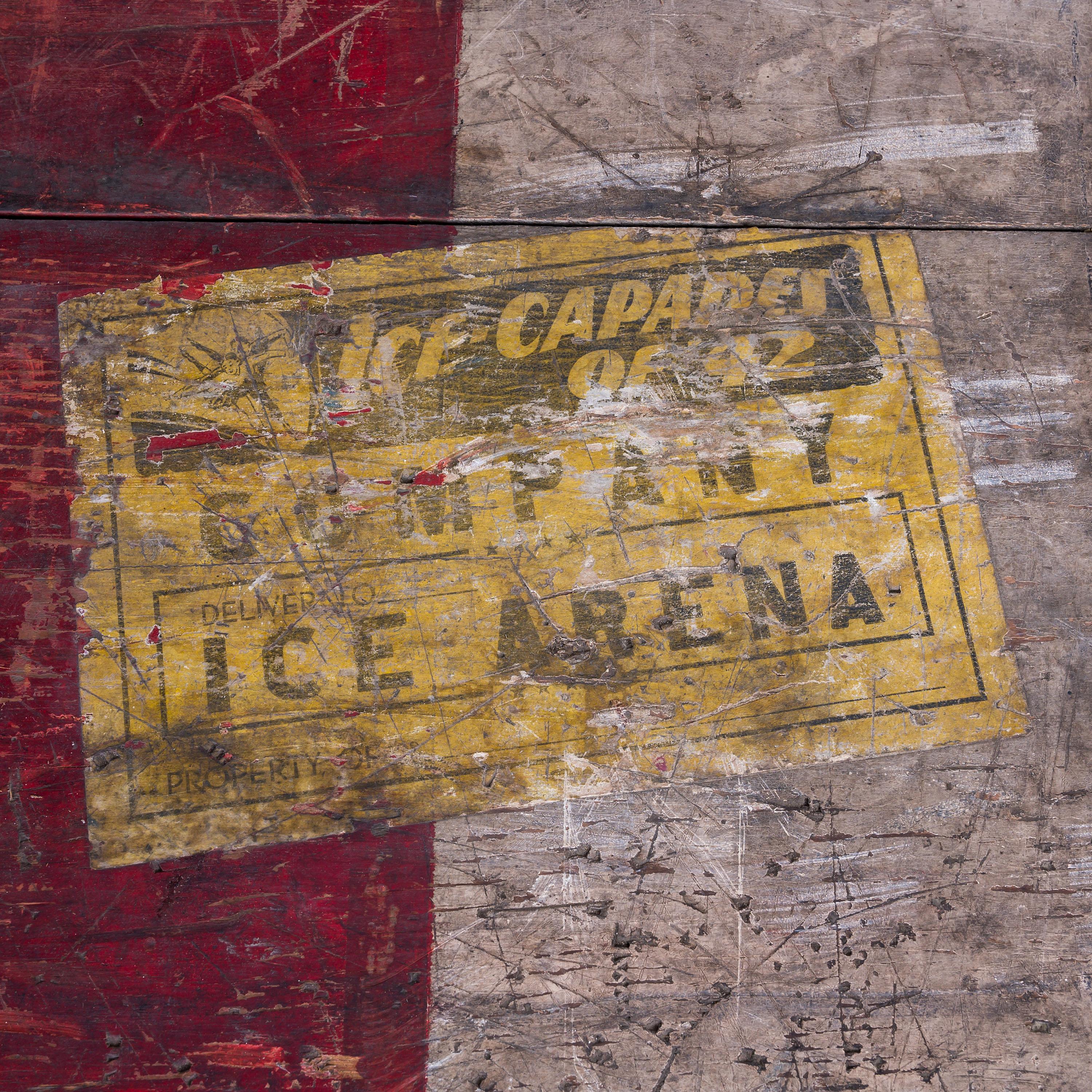 Original Ice Capades Reisekoffer, ca. 1940er Jahre (amerikanisch) im Angebot