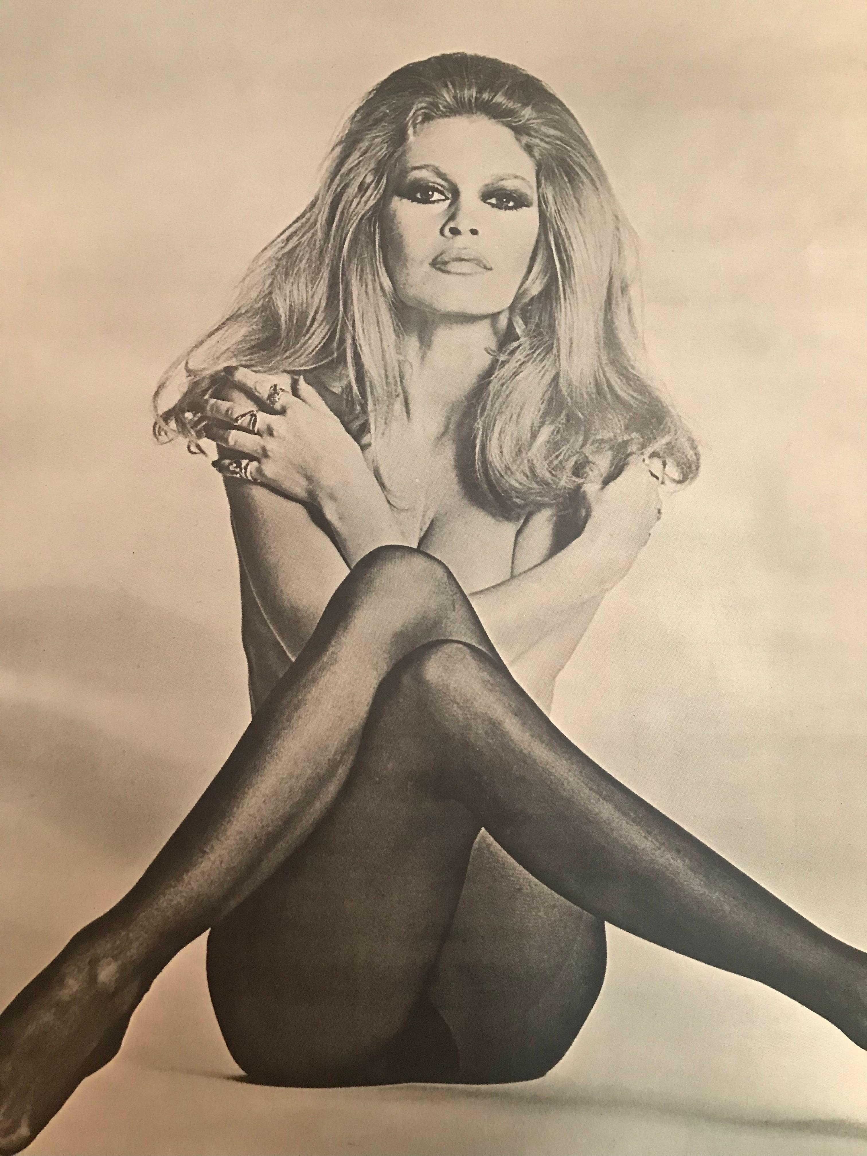 American Original Iconic and Rare Vintage Brigitte Bardot Poster from 1970