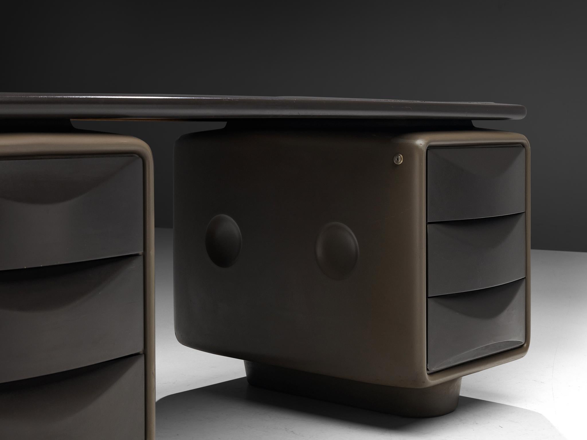 Post-Modern Original ‘Igl’ Ernest Hofmann for Werndl Free-Standing Desk 'Igl-Jet' For Sale