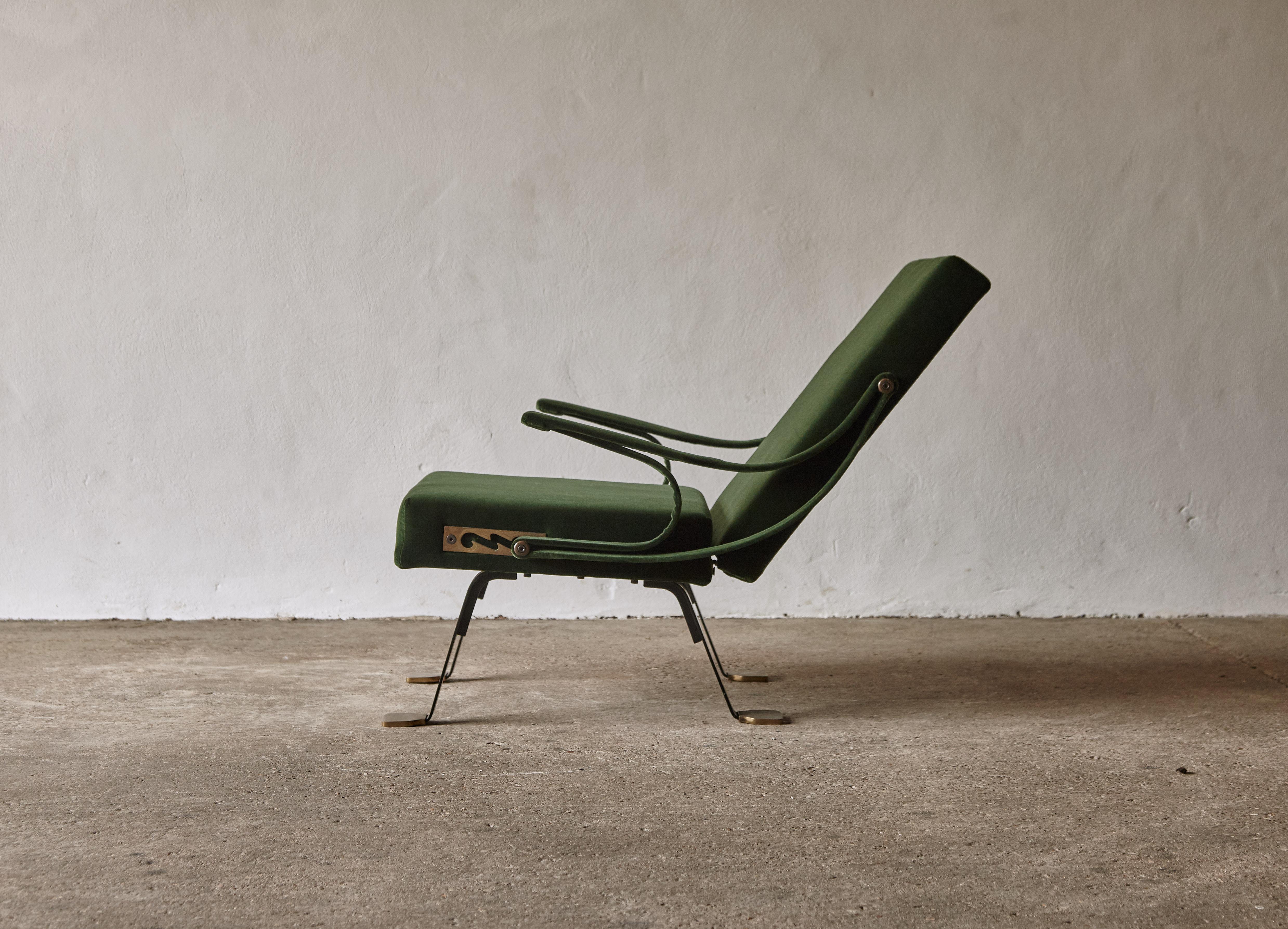 Original Ignazio Gardella Reclining Digamma Chair, 1960s, Italy For Sale 4