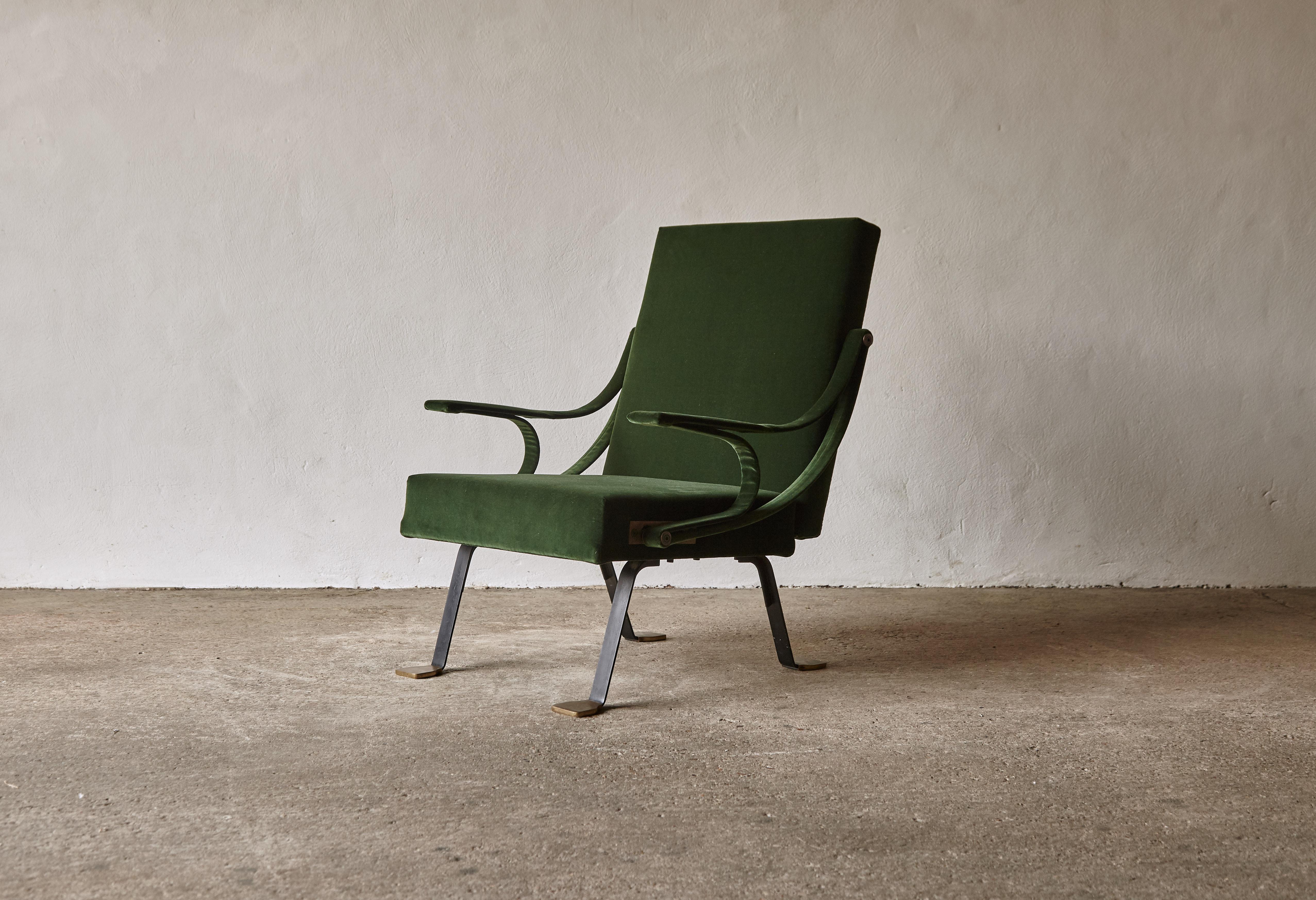 Mid-Century moderno Sedia Digamma reclinabile originale Ignazio Gardella, anni '60, Italia in vendita