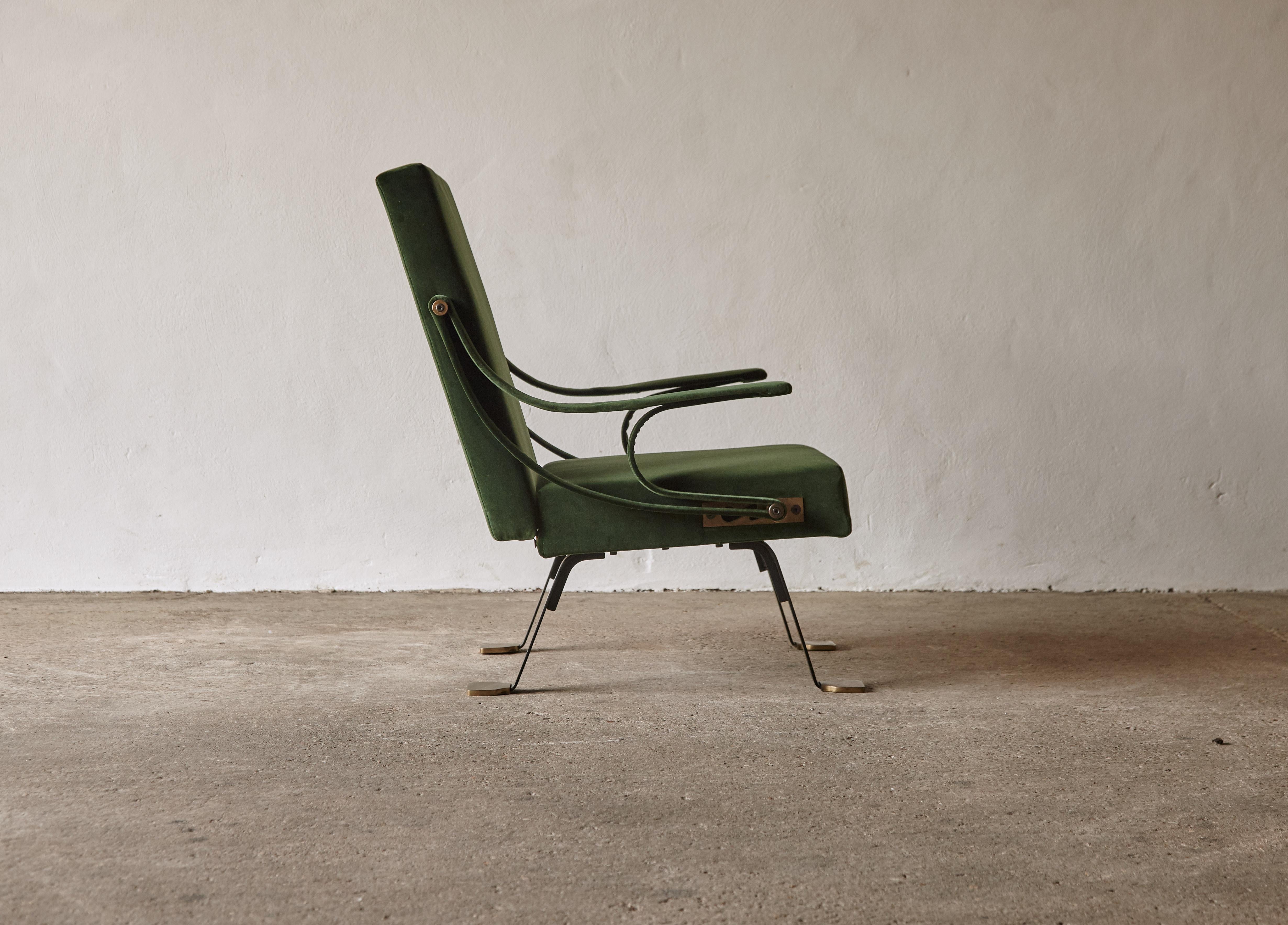 Mid-Century Modern Original Ignazio Gardella Reclining Digamma Chair, 1960s, Italy For Sale