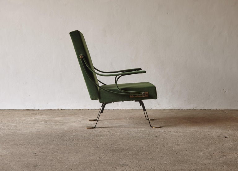 Italian Original Ignazio Gardella Reclining Digamma Chair, 1960s, Italy For Sale
