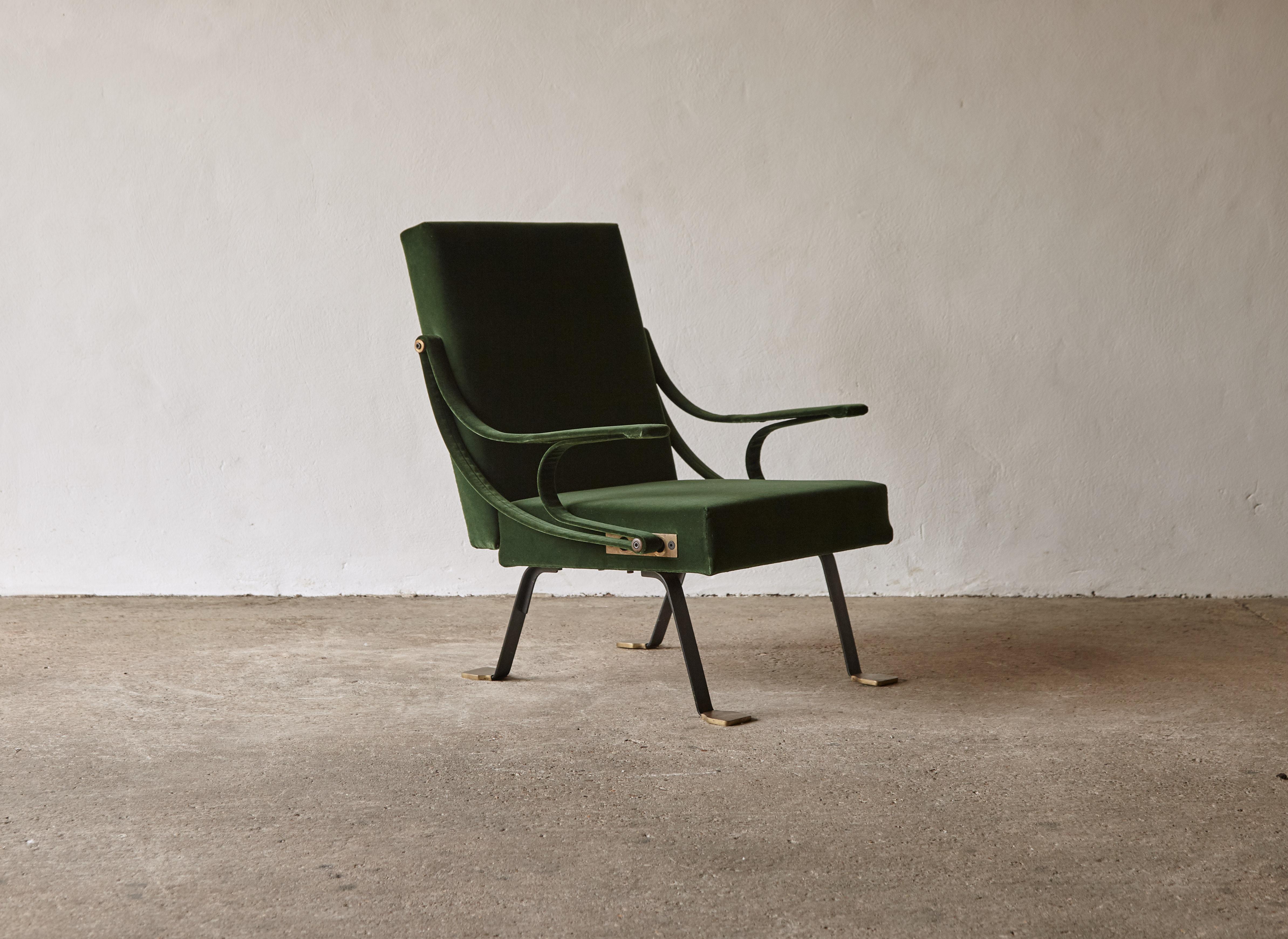 Italian Original Ignazio Gardella Reclining Digamma Chair, 1960s, Italy For Sale