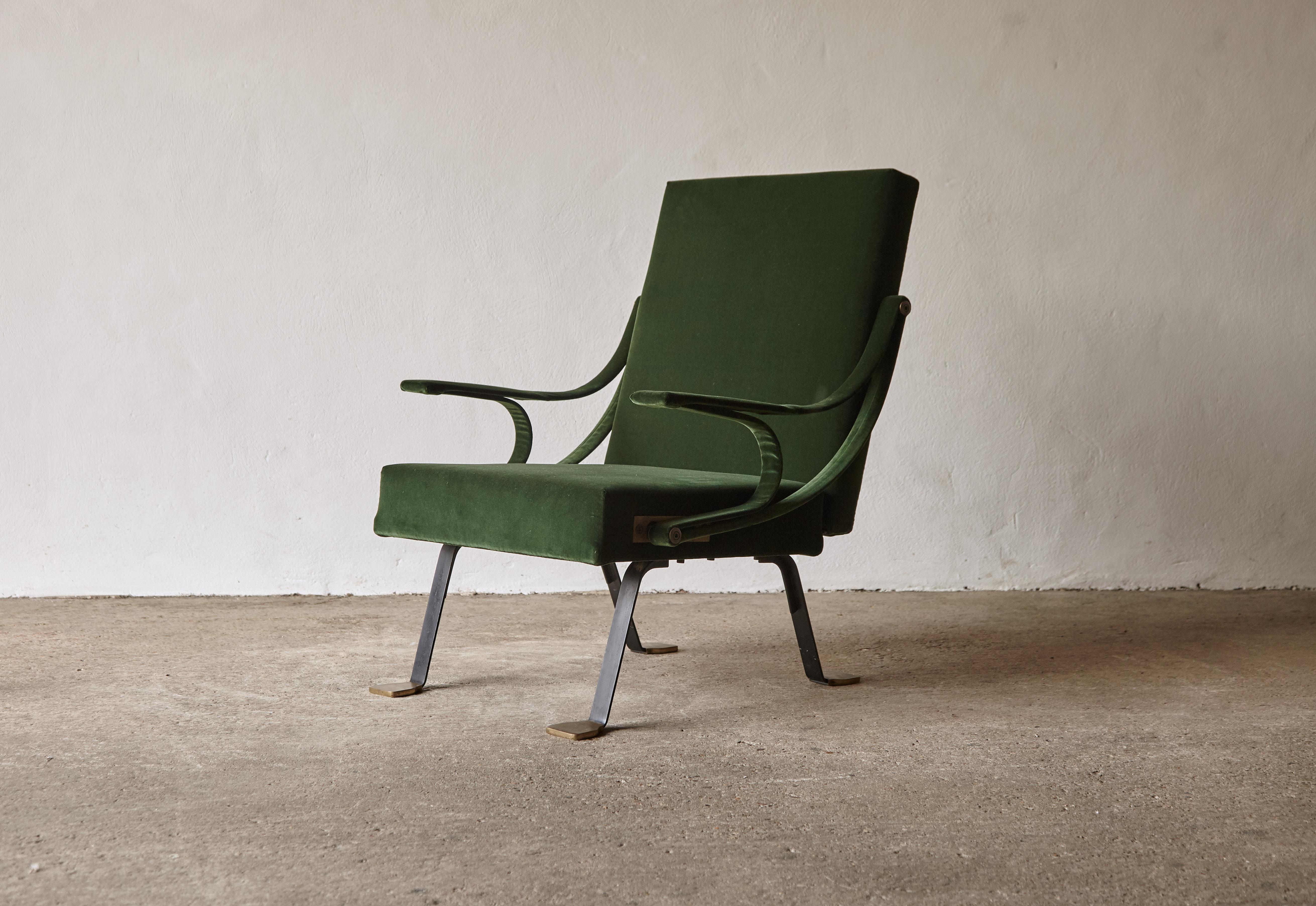 20th Century Original Ignazio Gardella Reclining Digamma Chair, 1960s, Italy For Sale